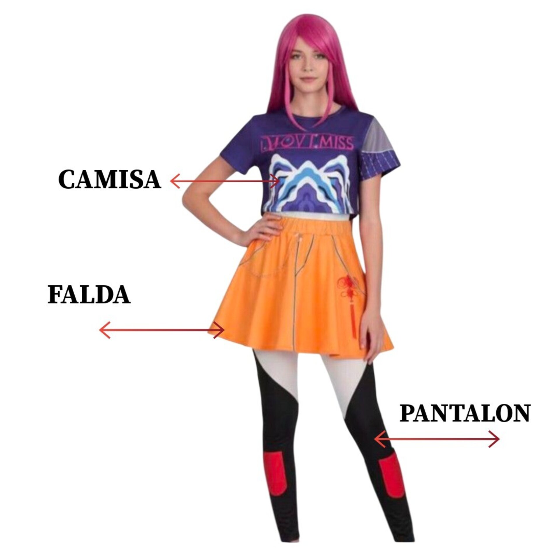 Disfraz Cazadora K-Pop Mira - Demon Hunters -Traje Anime ficticio | 4-13 Años - 5