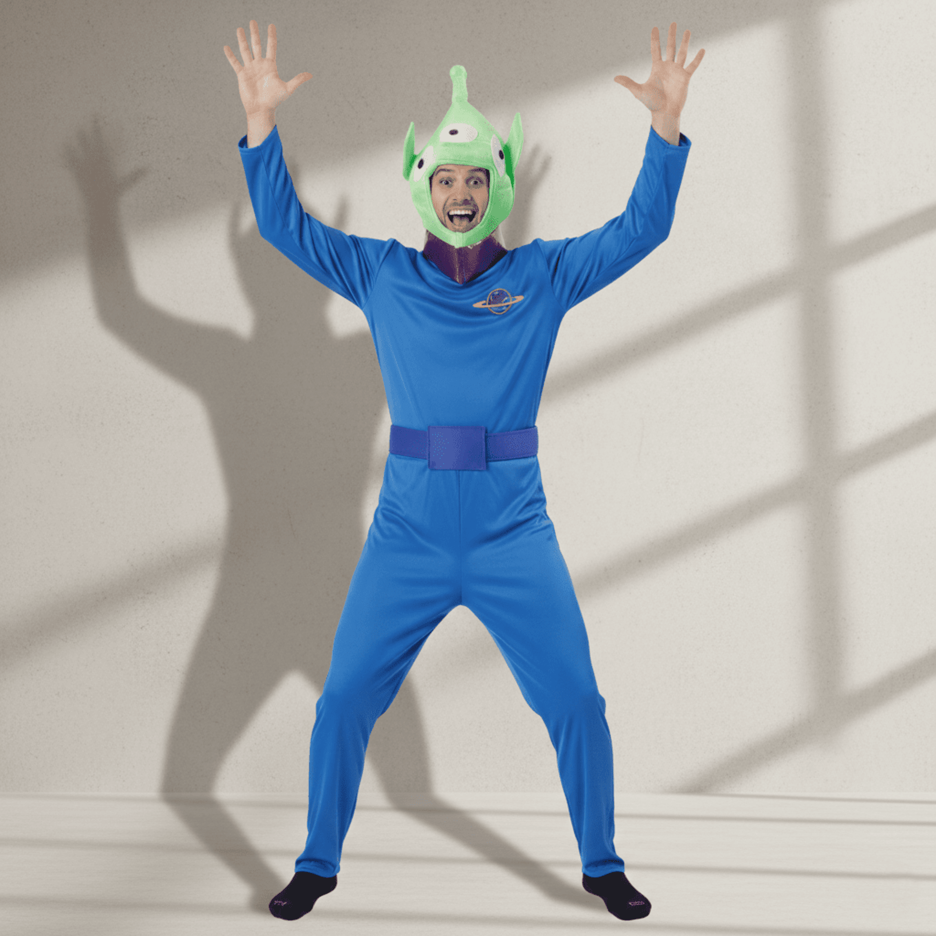 Disfraz Marciano Alien Toy Story Mono enterizo con Gorro Adulto Talla M-L-XL - 4