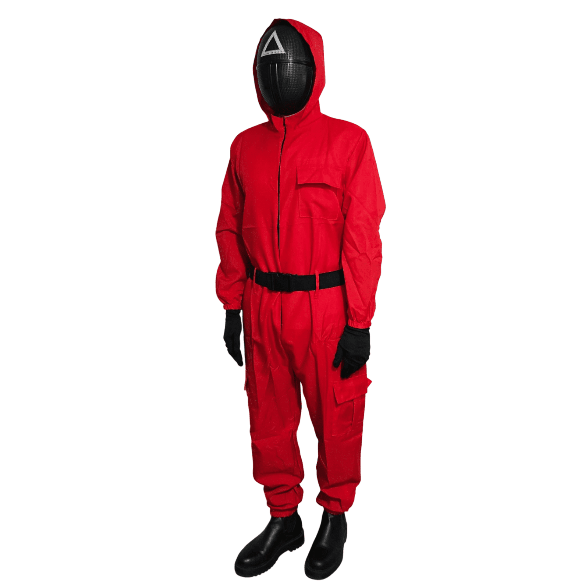 Disfraz Juego del calamar Niños Guardia Soldado Enmascarado Triangulo Squid Game - 7