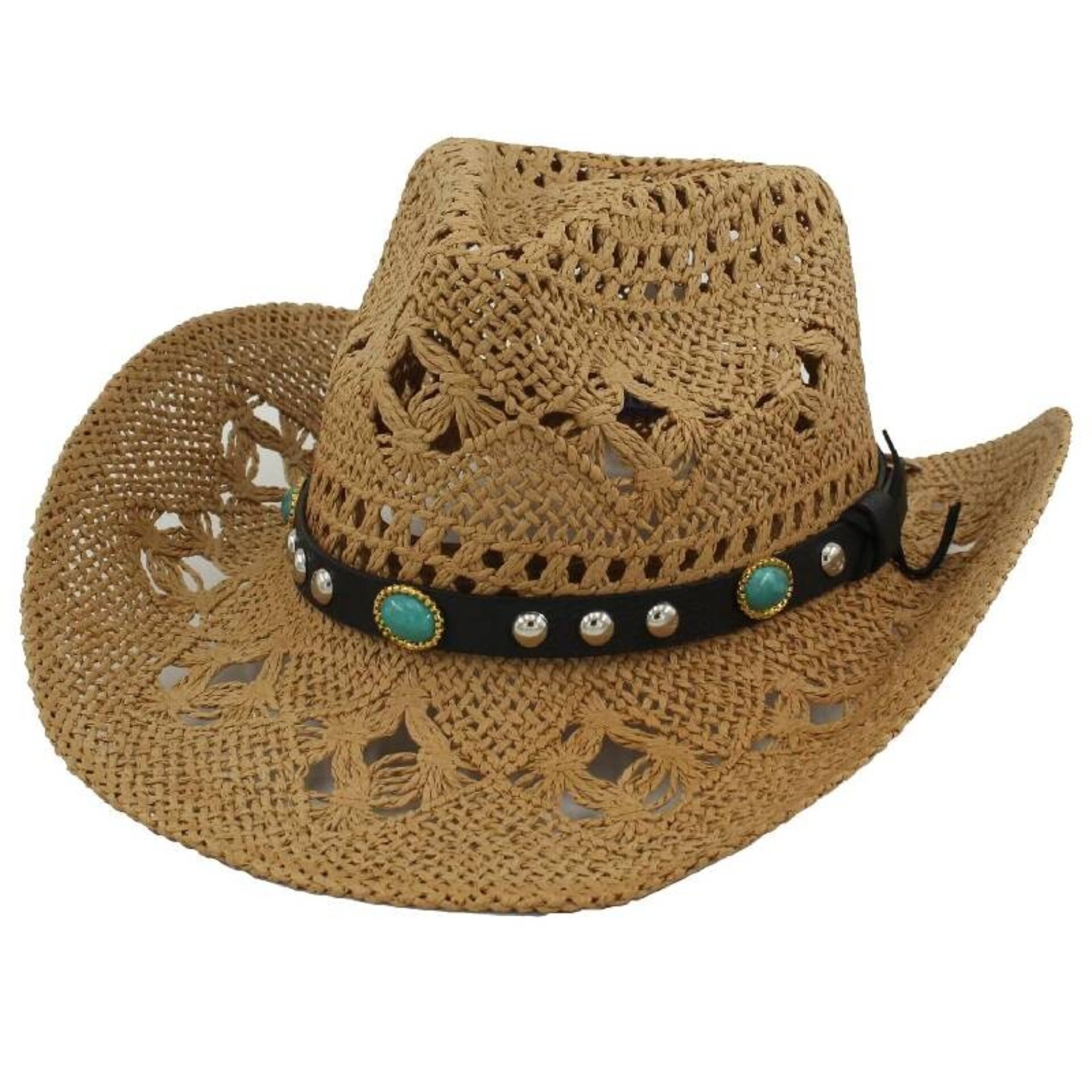 Sombrero Vaquero Paja Marrón | Unisex Estilo Western | Ajustable Country - 4