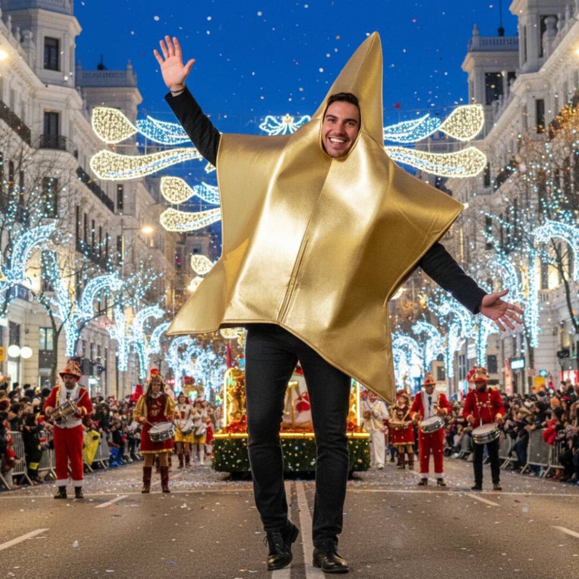 Disfraz de Estrella Dorada Brillante - Traje Estrella Navideña | Carnaval Fiesta - 2