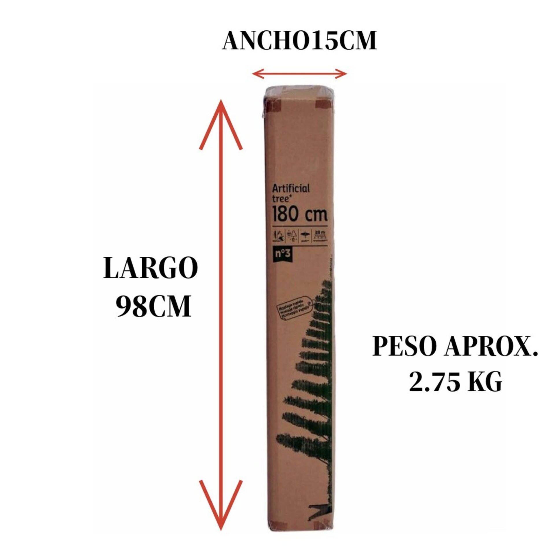 Árbol de Navidad 180CM Verde - Artificial Tree Green - 8