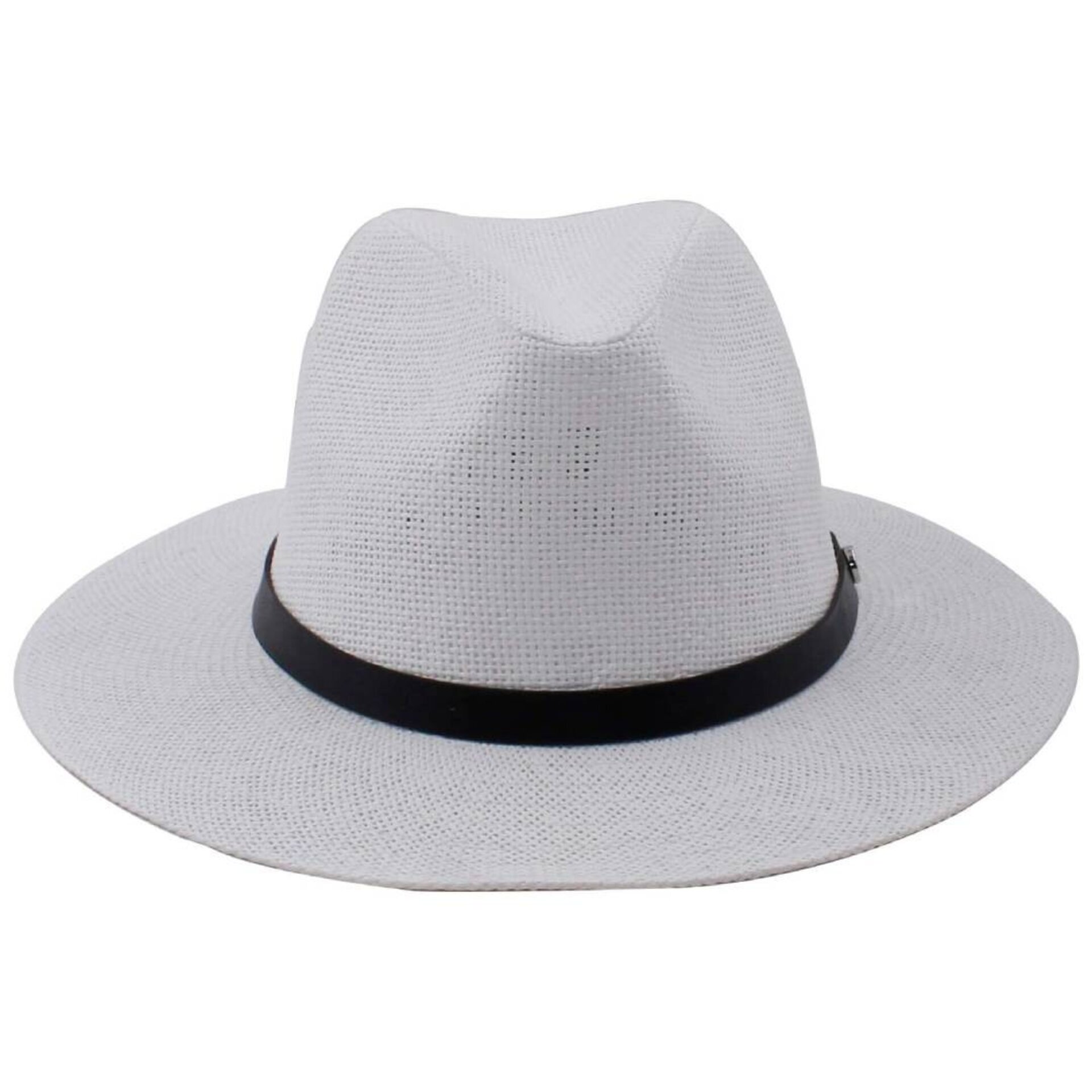 Sombrero Panama Ala ancha Paja Blanco Adulto Unisex Talla Única M-L - 2