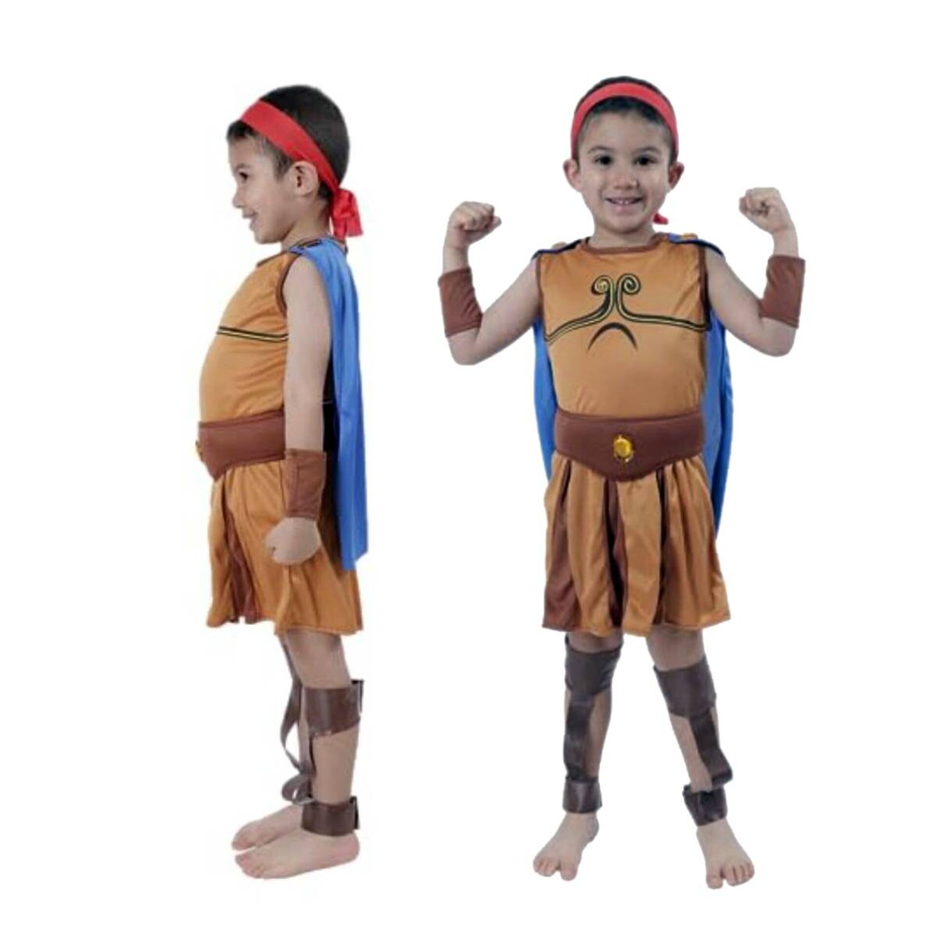 Disfraz Dios de la Fuerza Hércules Guerrero Romano Griego para niños 3 a 12 años - 5