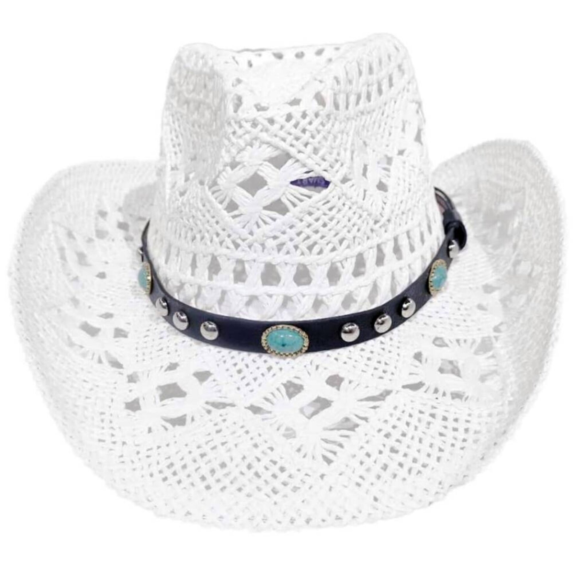 Sombrero Vaquero Paja Blanco | Unisex Estilo Western | Ajustable Cowboy Country - 2