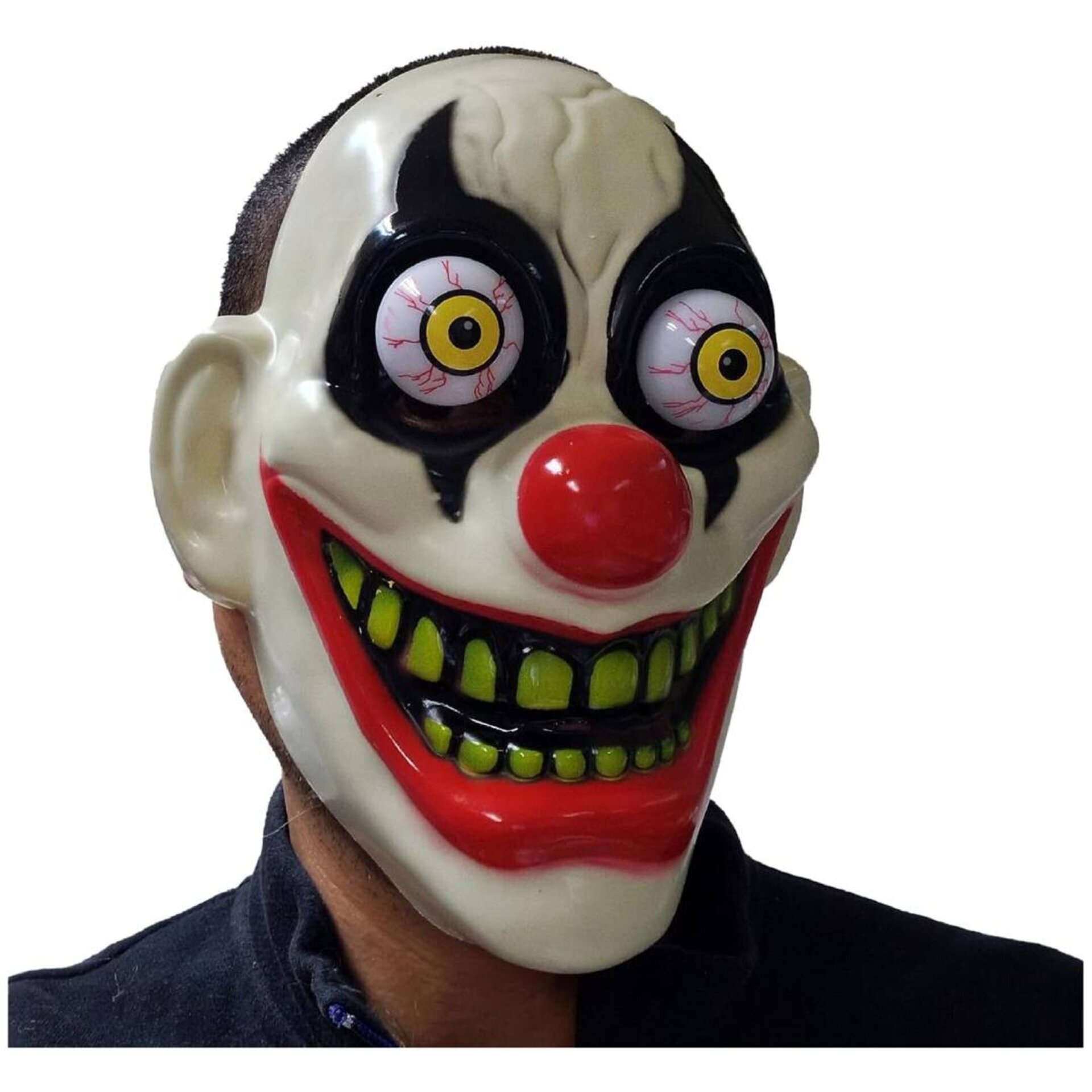 Máscara de Payaso Asesino para Halloween. Máscara de Terror Talla Única Unisex - 4