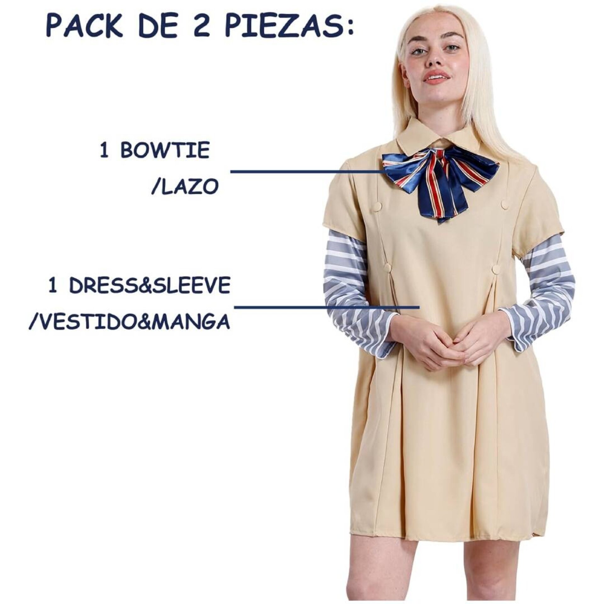 Disfraz de Megan (M3GAN) Mujer Adulto Terror Halloween Carnaval - 4