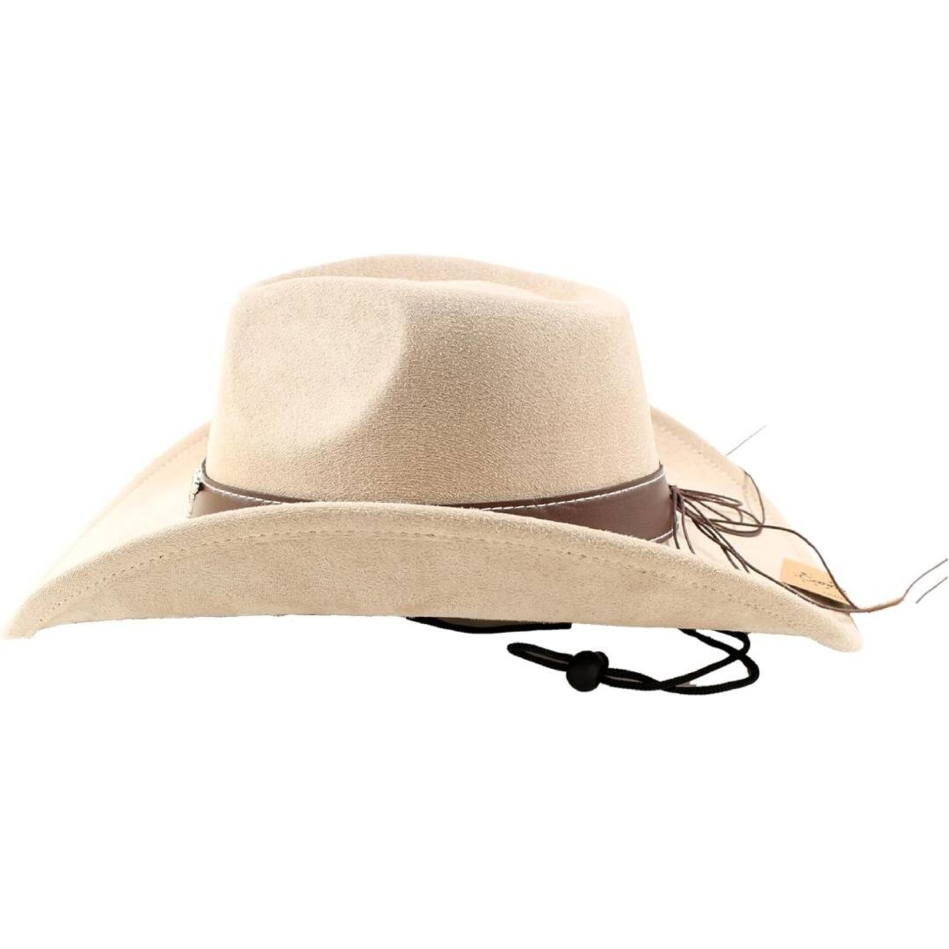 Sombrero Vaquero Fieltro Western Cowboy Crema bailé Country Adulto Ajustable M/L - 4