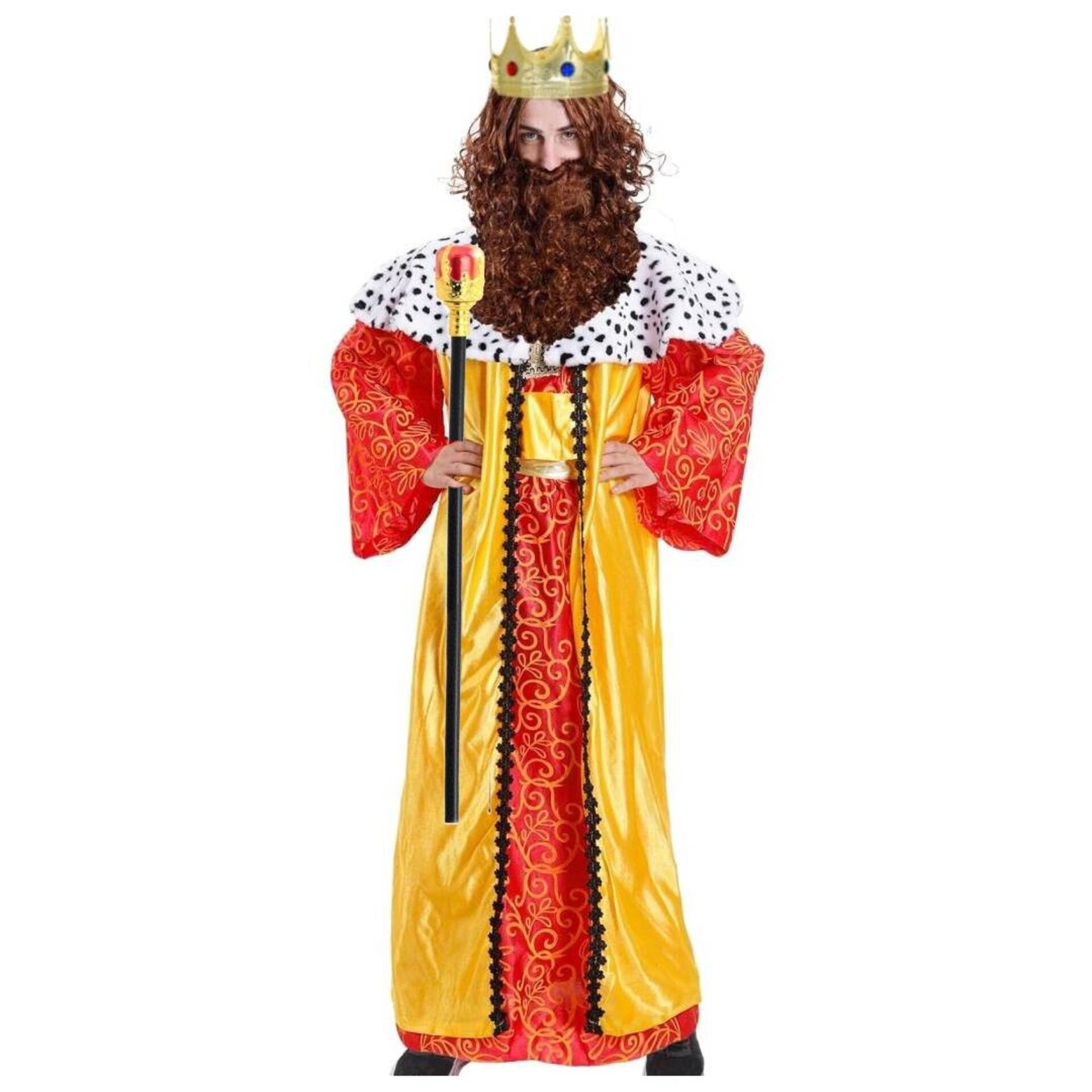 Disfraz Rey Mago Baltasar Lujo para Adulto - Traje Completo de Rey Mago - 4