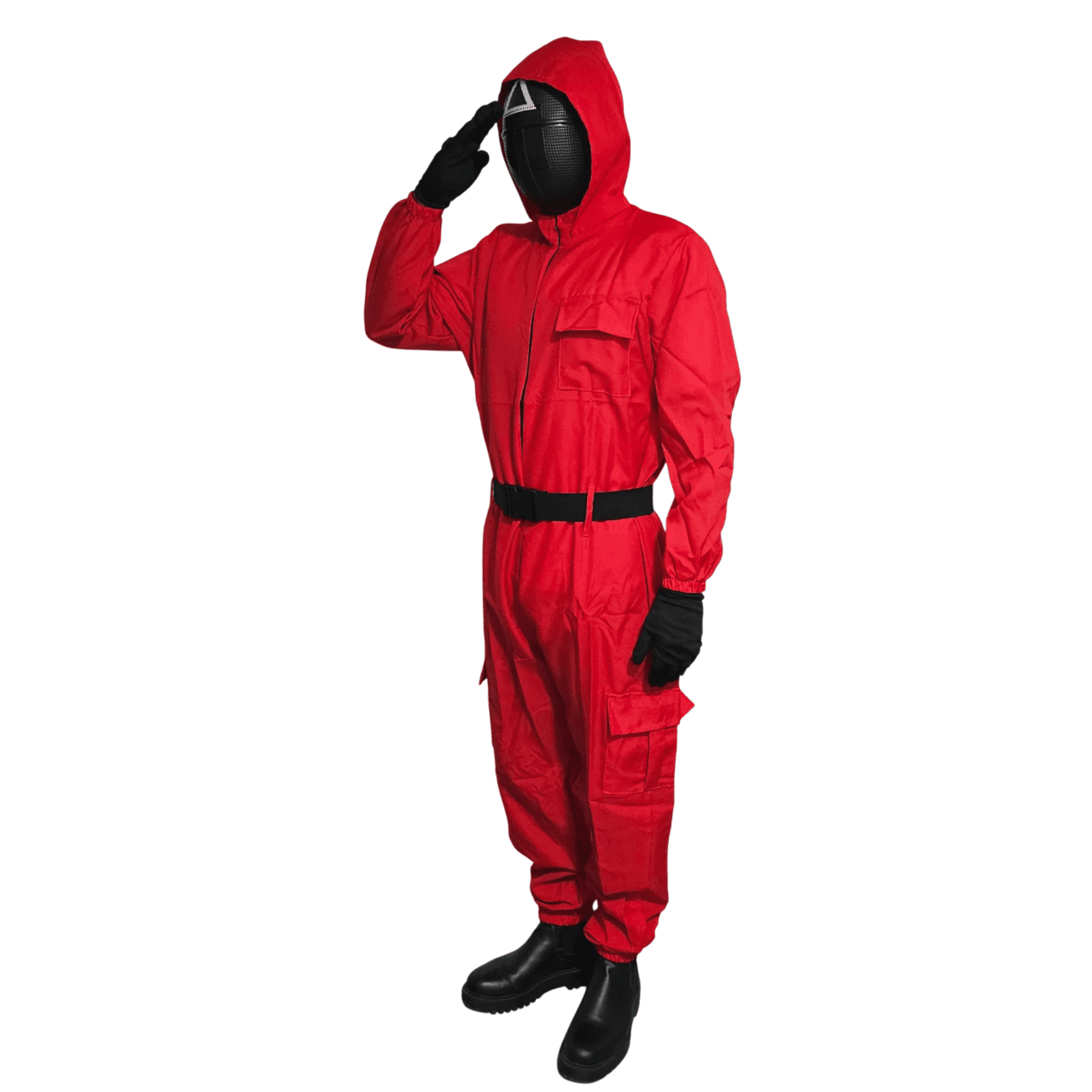 Disfraz Juego calamar Soldado Guardia Enmascarado Triangulo Squid Game Adulto - 7