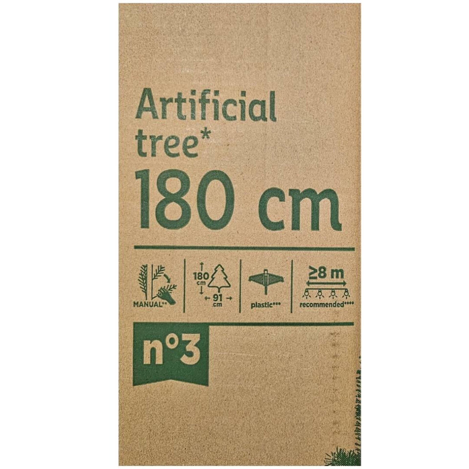 Árbol de Navidad 180CM Verde - Artificial Tree Green - 2