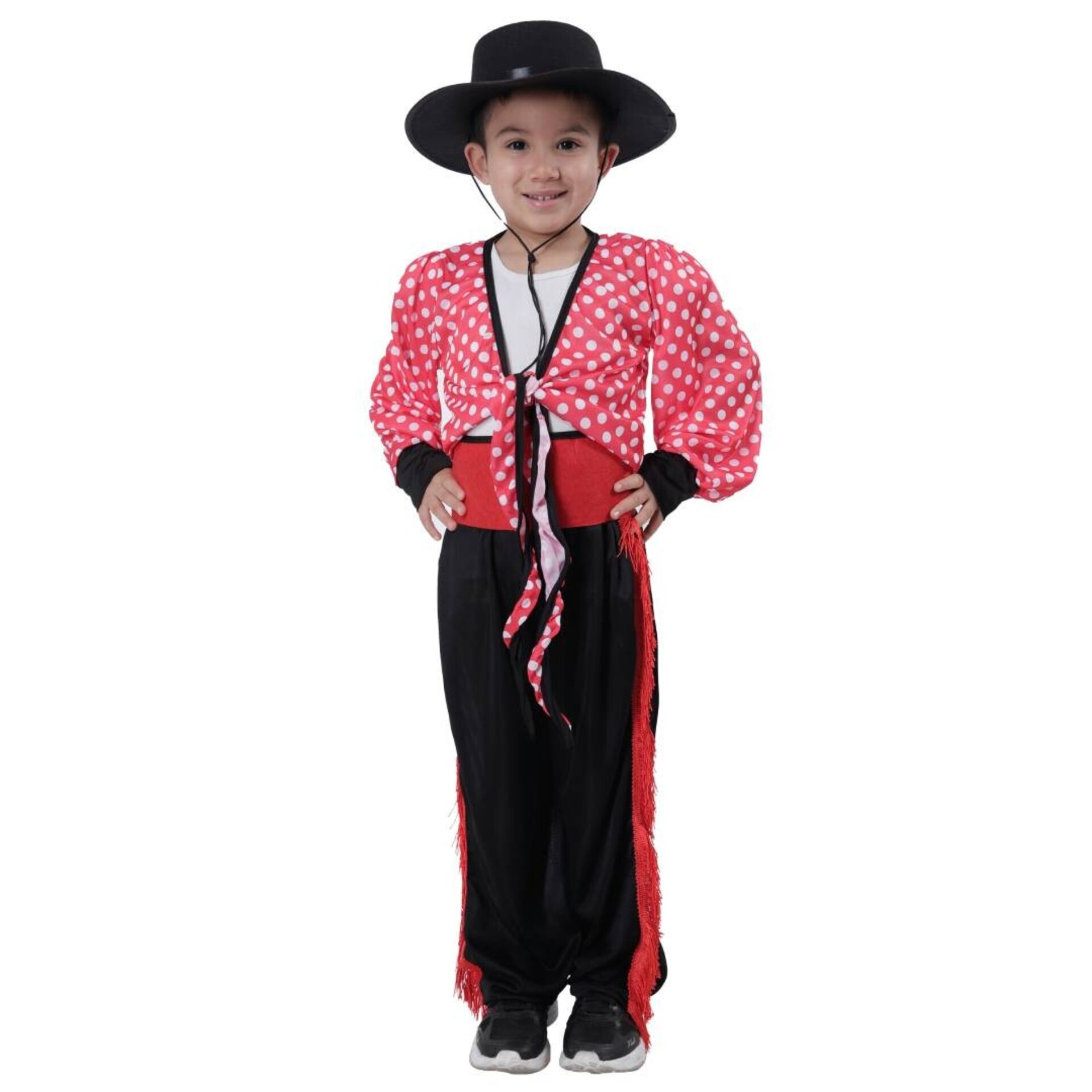 Disfraz de Bailarín Cordobés Infantil Flamenco con Sombrero y Fajín 1-12 Años - 5