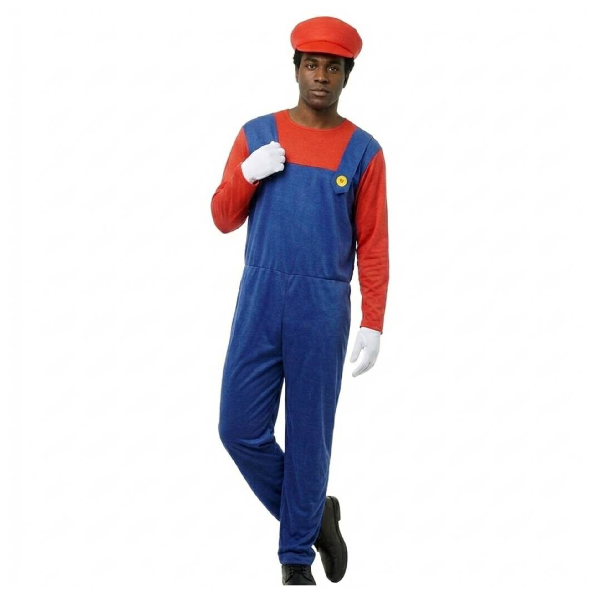 Disfraz Luigi, Super Mario Bros Hermanos Fontanero Enterizo, Gorra para Adulto - 12