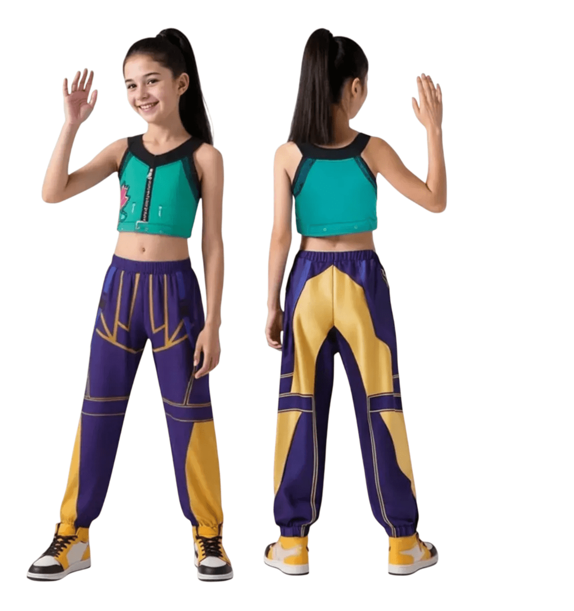 Disfraz Guerreras K-Pop Zoley - Demon Hunters - Traje para Niña Talla 3-12 años - 8