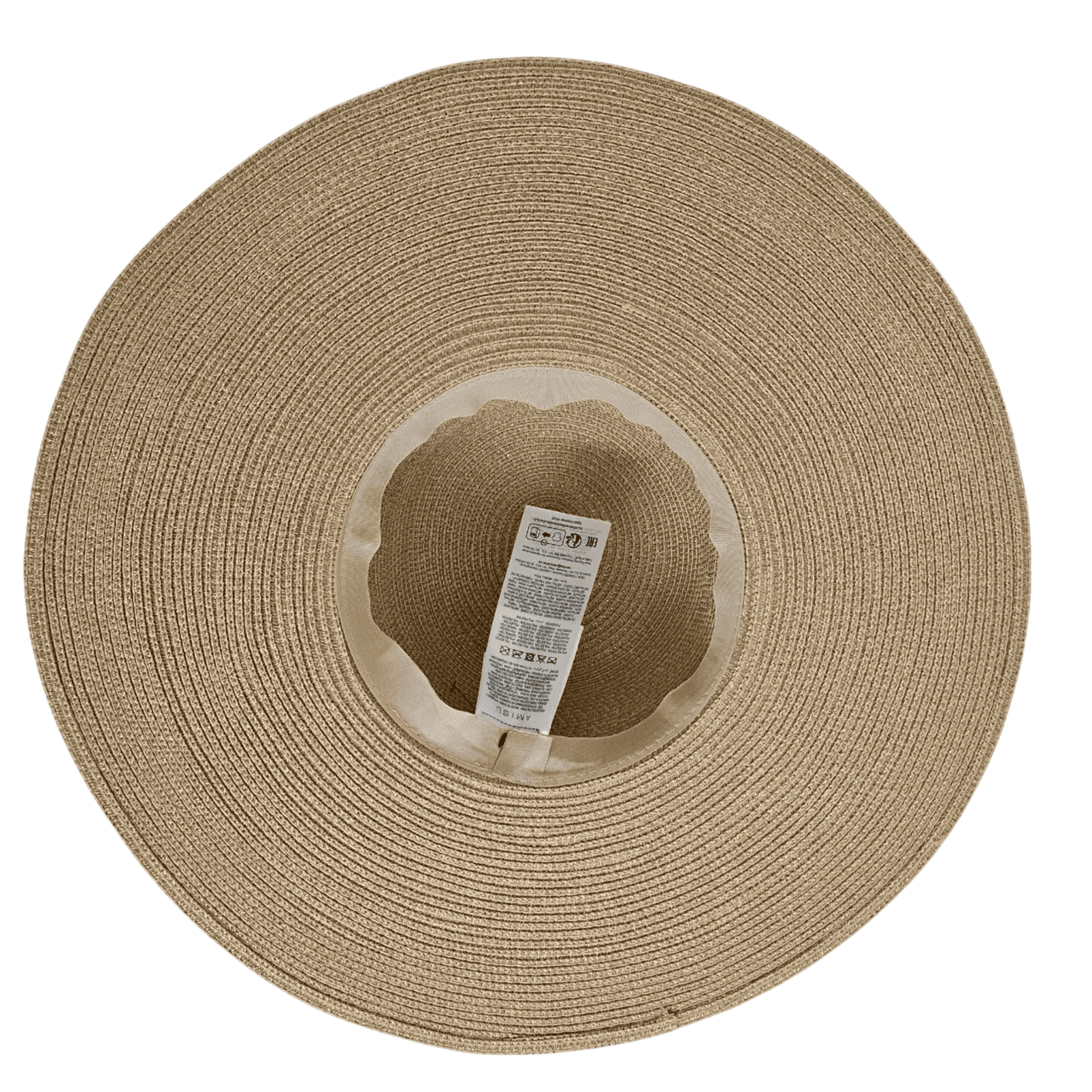 Pamela de Paja Elegante Mujer Ala Ancha 13cm, Sombrero Sol Playa y Eventos - 3