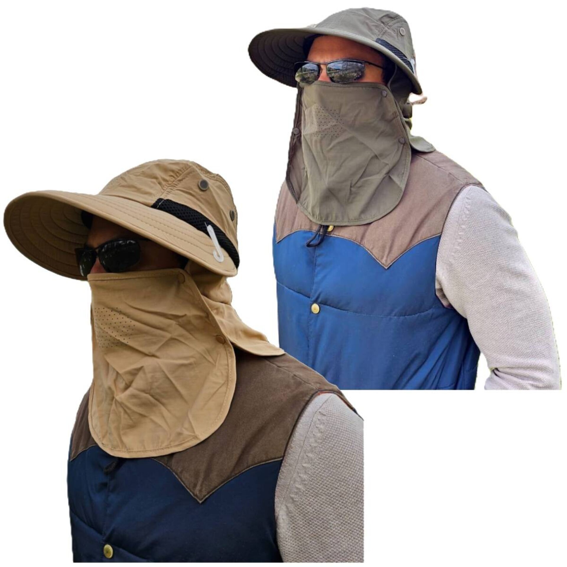Sombrero de Pescador Desmontable Unisex para Camping Senderismo Montaña Safari - 10