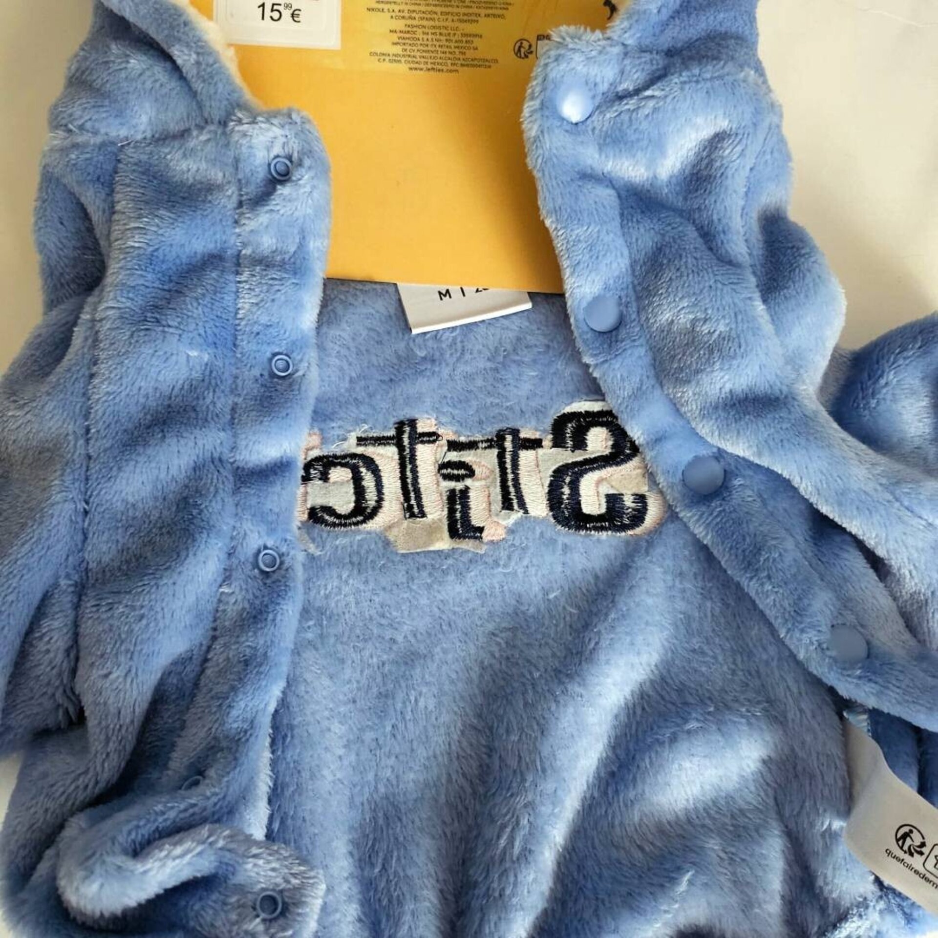 Pijama para Perros Stitch Disney – Disfraz Suave y Aterciopelado Azul | Mascotas - 7