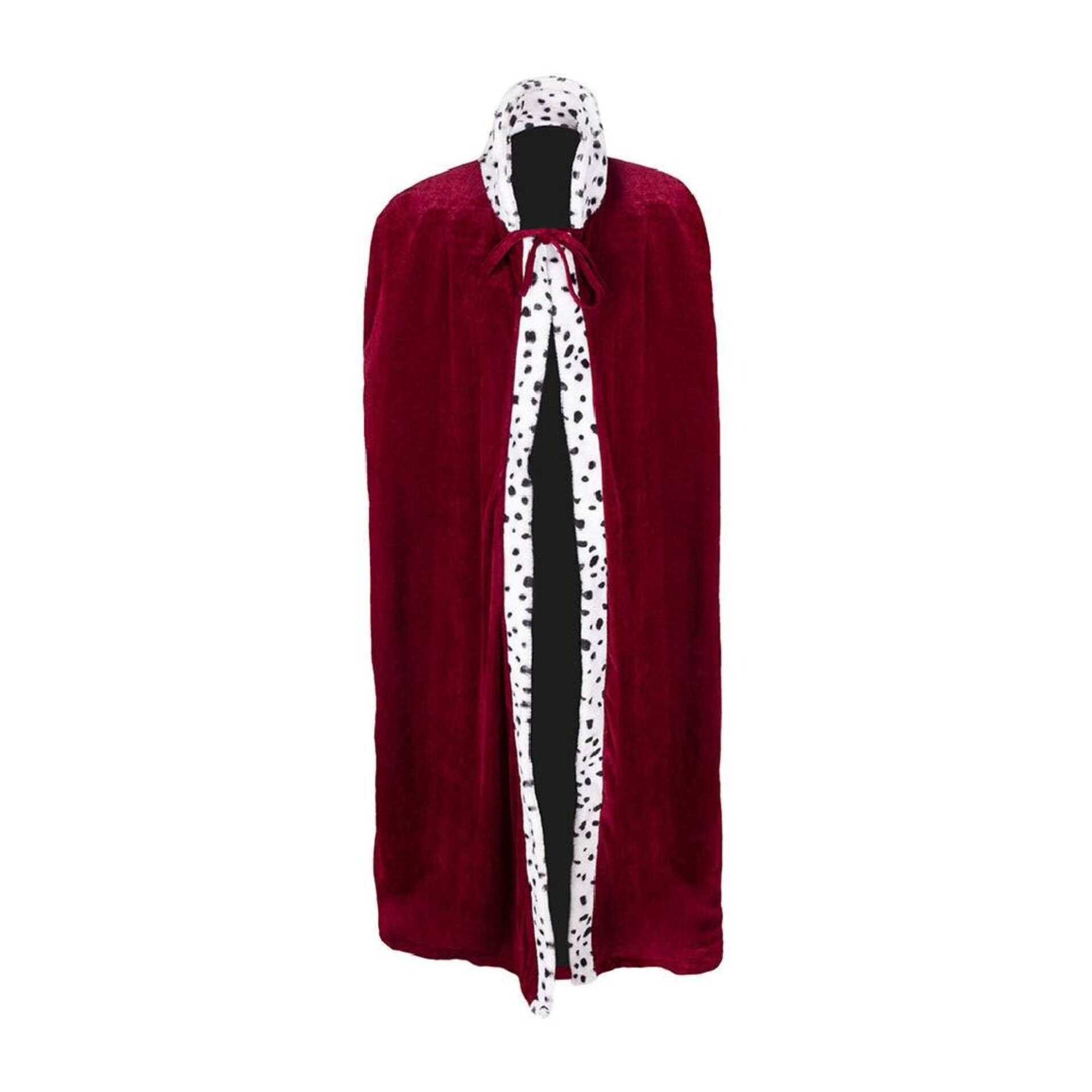 Capa Rey Mago Lujo Burdeos 140cm | Corona Ajustable + Bastón | Accesorio Navidad - 6