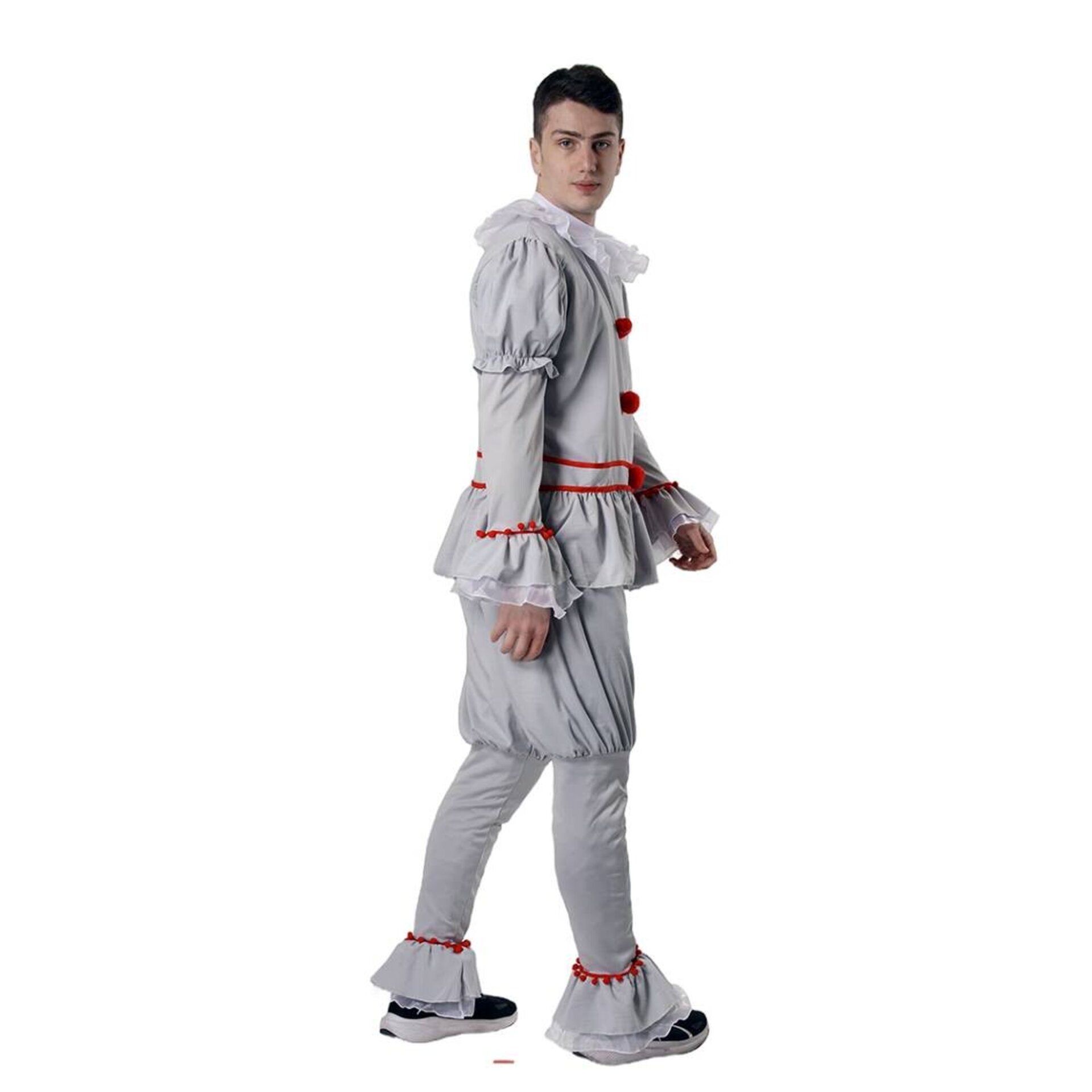Disfraz Payaso IT Asesino Pennywise Derry Hombre Adulto Máscara Terror - 9