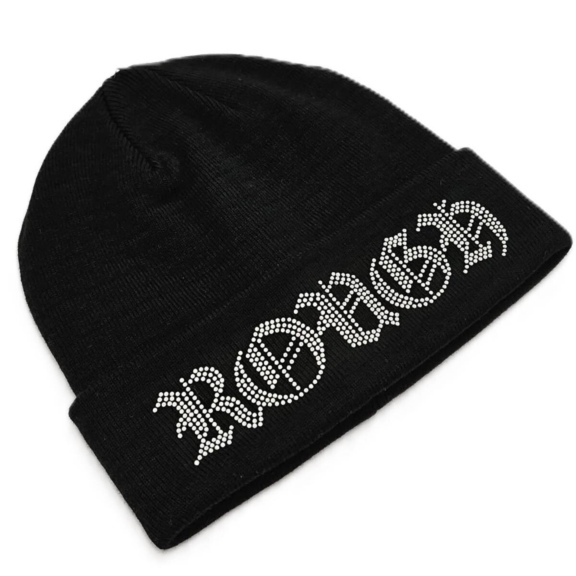 Gorro Negro Invierno Unisex - Imitación Diamante - 4