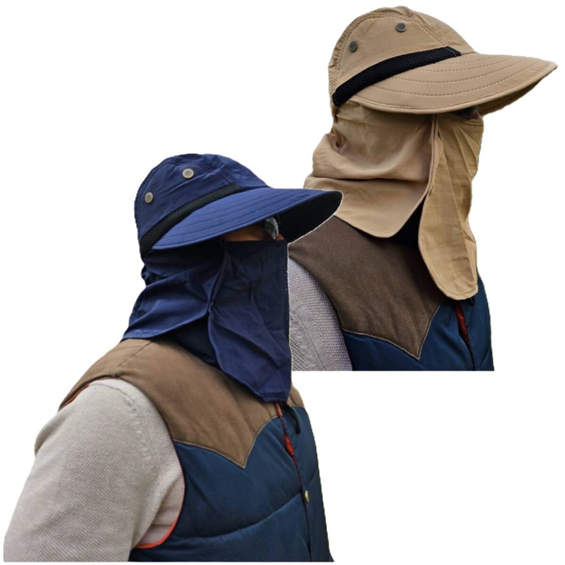 Sombrero de Pescador Desmontable Unisex para Camping Senderismo Montaña Safari - 2