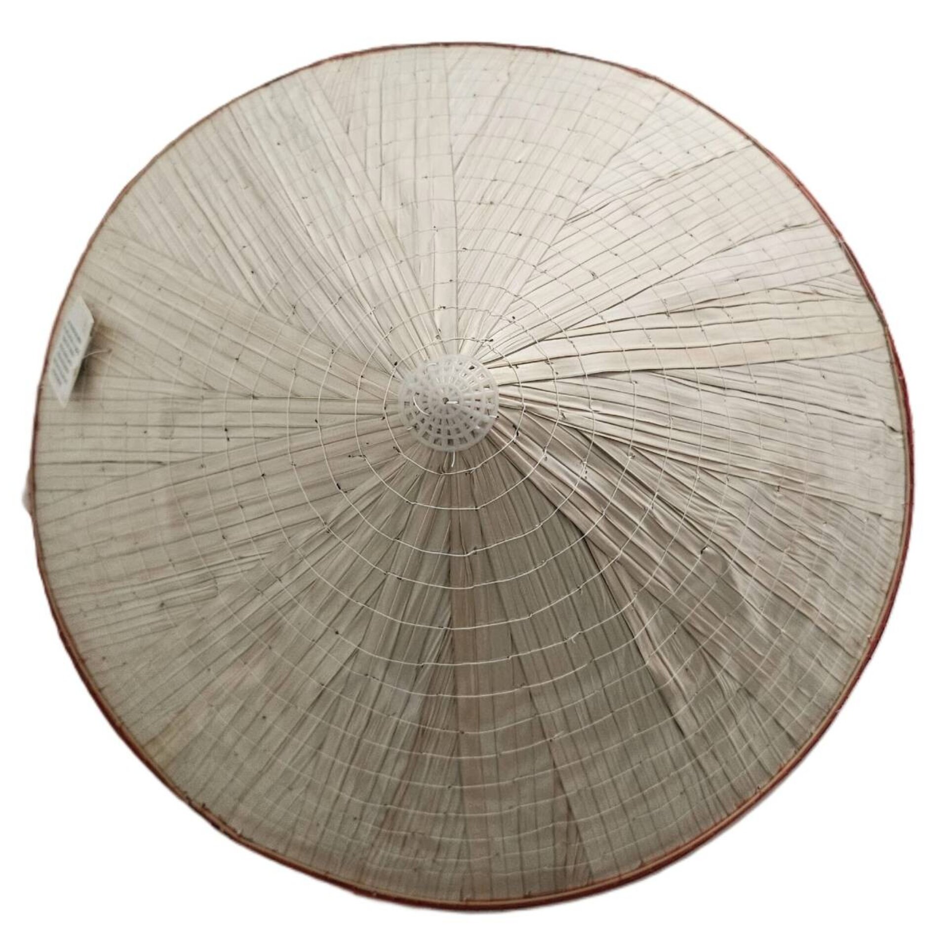 Sombrero de paja natural Chino hecho a mano Bambú Protección Solar Adulto - 4