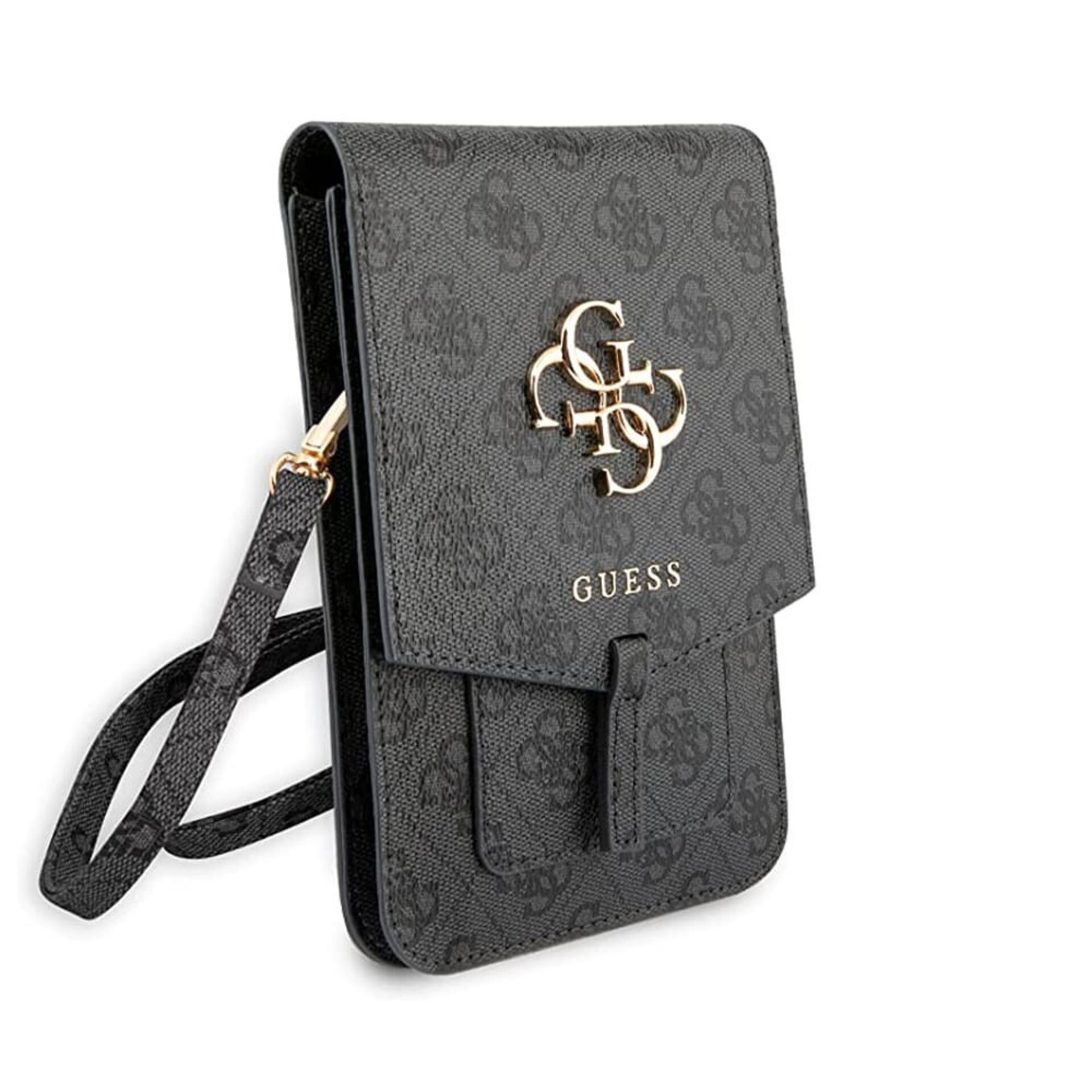 Bolso Bandolera Mujer para Teléfono con Logo 4G y Correa Ajustable Gris - Guess - 1