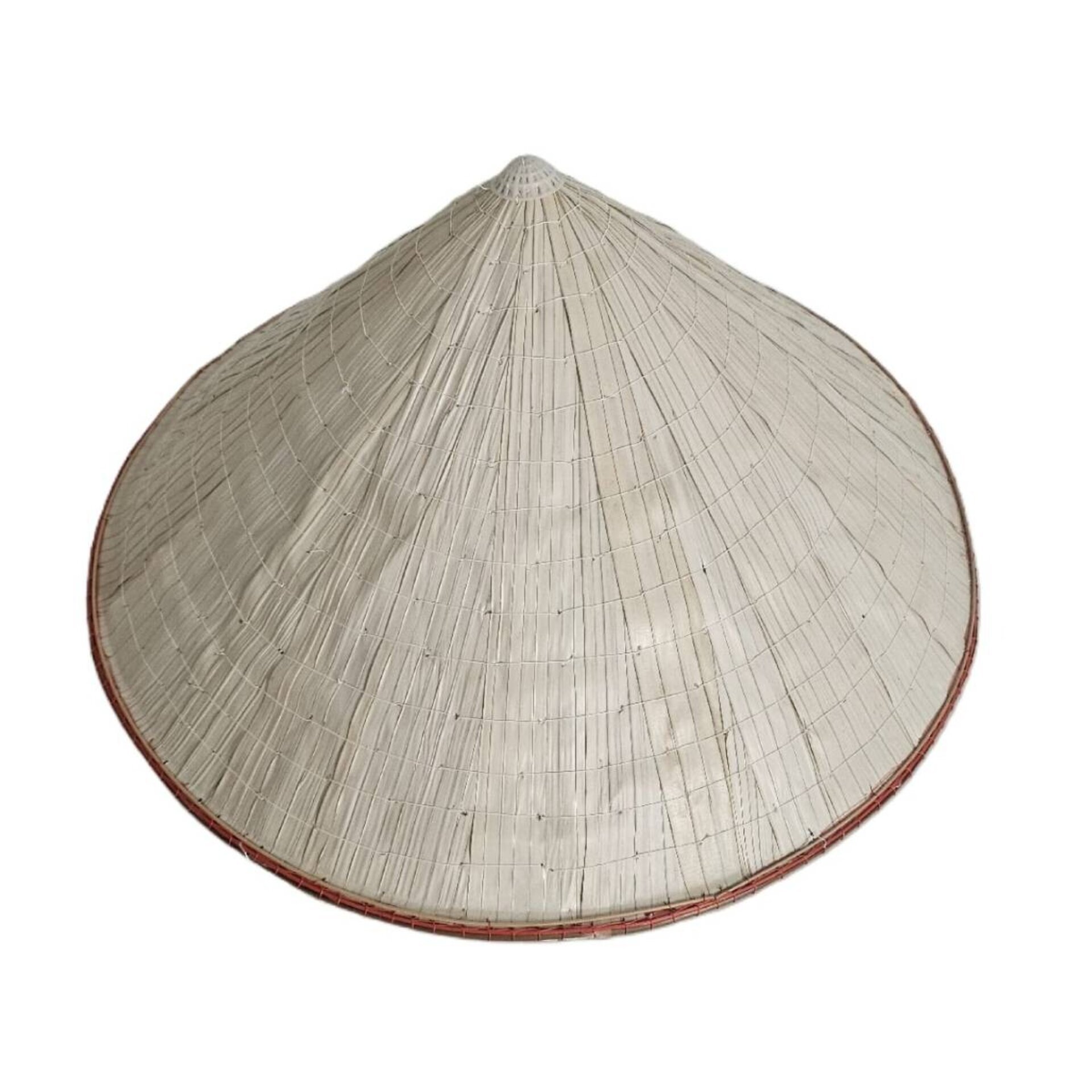Sombrero de paja natural Chino hecho a mano Bambú Protección Solar Adulto - 7