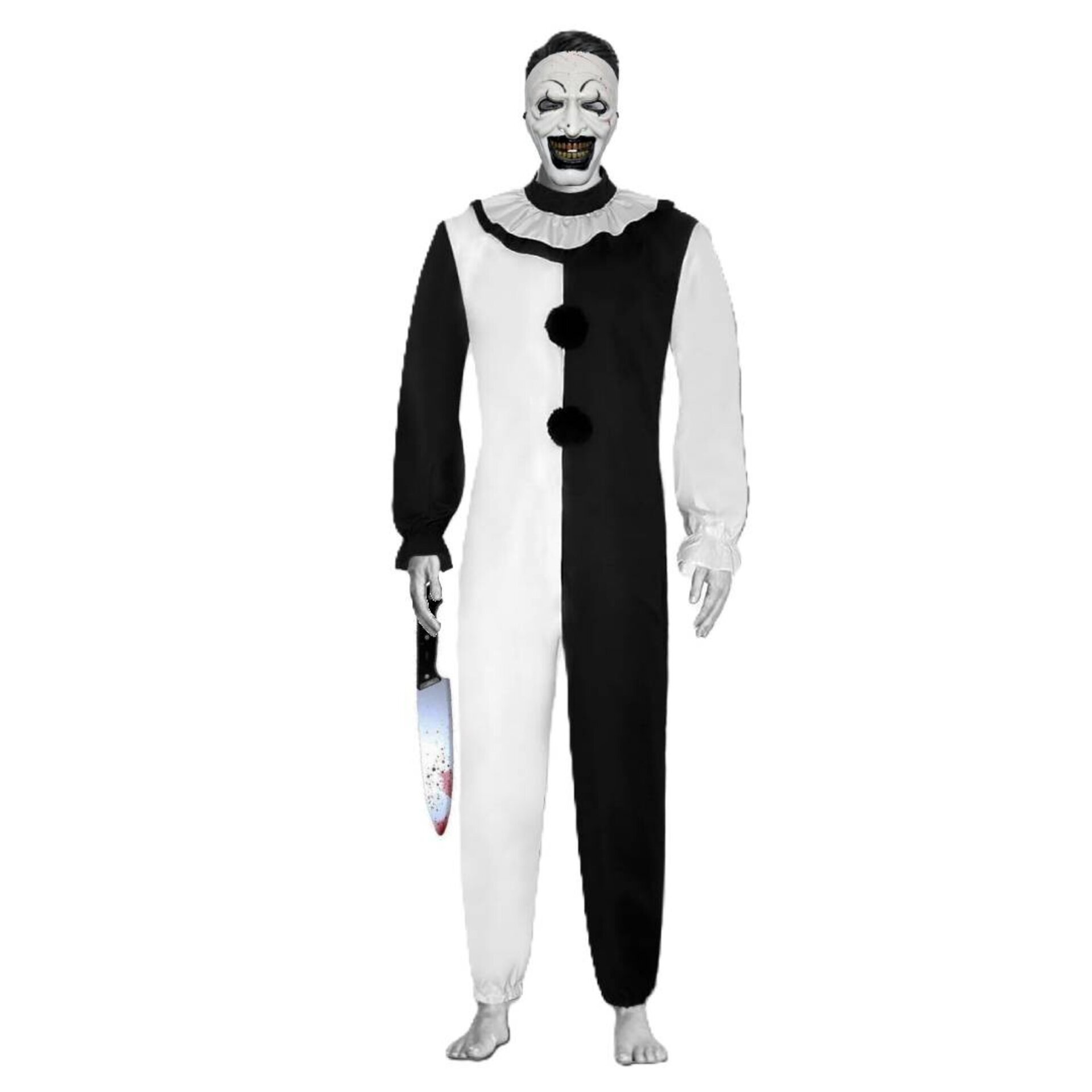 Disfraz Terrifier payaso Asesino Traje Terror Adulto Fiesta Halloween Carnaval - 3