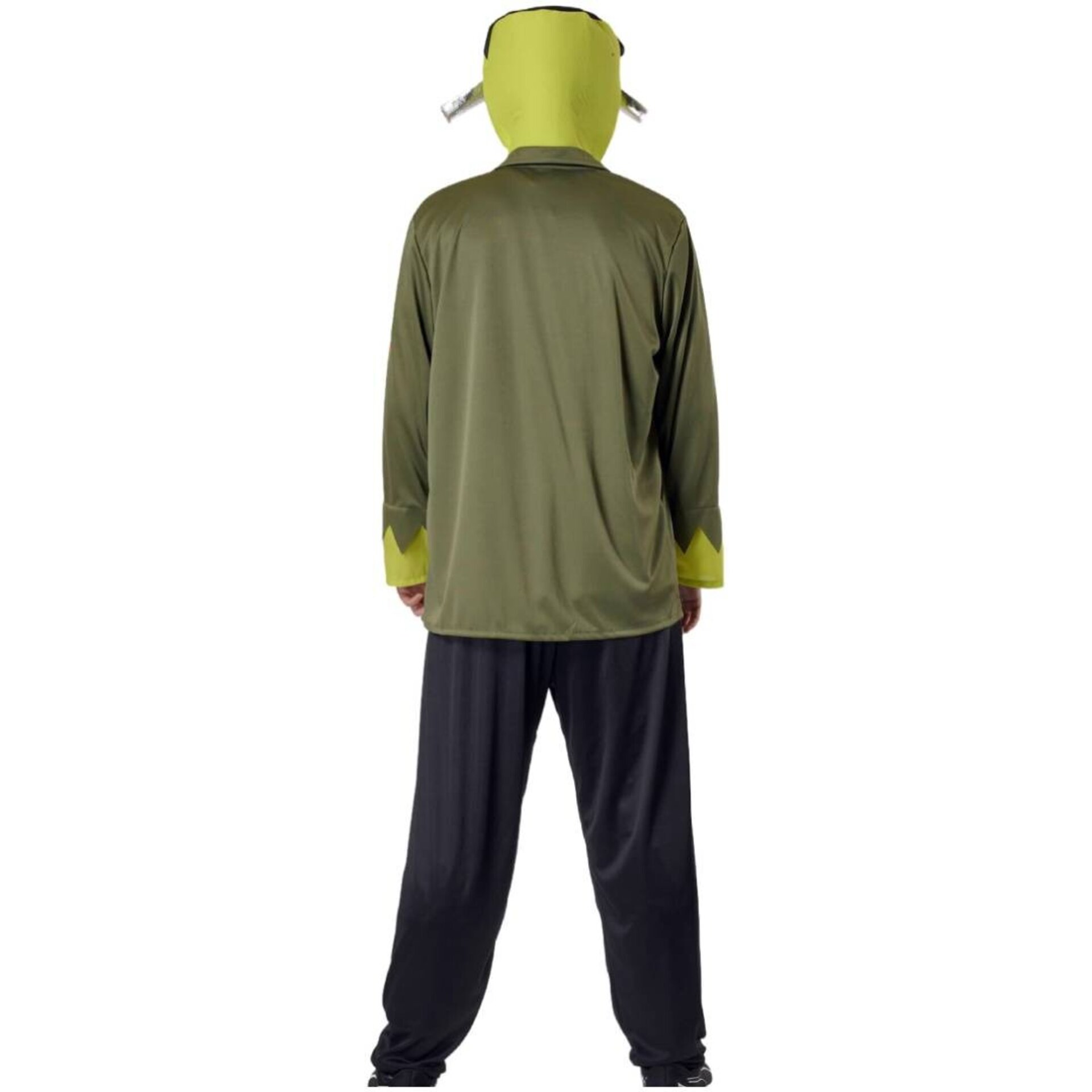 Disfraz Frankenstein Hombre Kit Monstruo Verde Chaqueta Camisa Pantalón Gorro - 2
