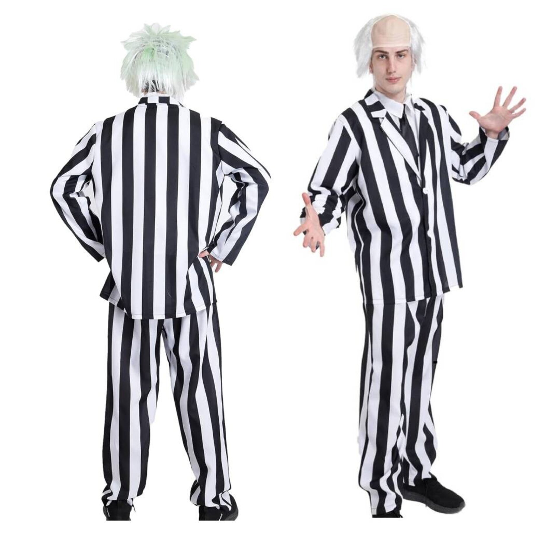 Disfraz Bitelchus Bitelchús Fantasma Ghost Beetlejuice Traje Adulto Hombre - 3