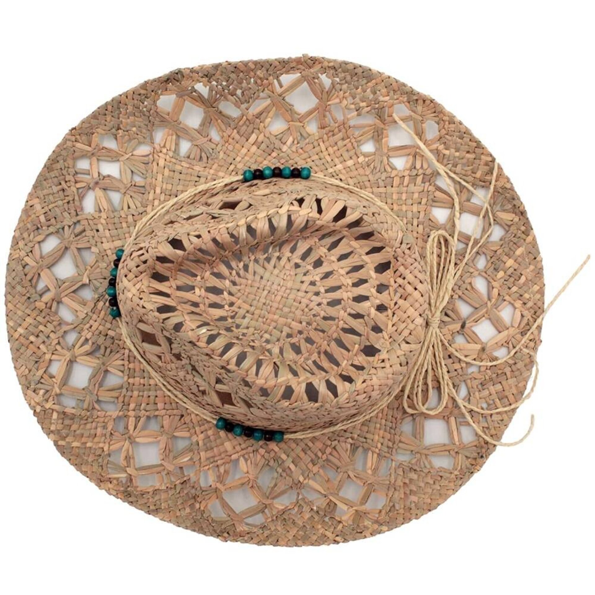 Sombrero Paja Natural Unisex Cowboy Country Talla Ajustable Western - 4