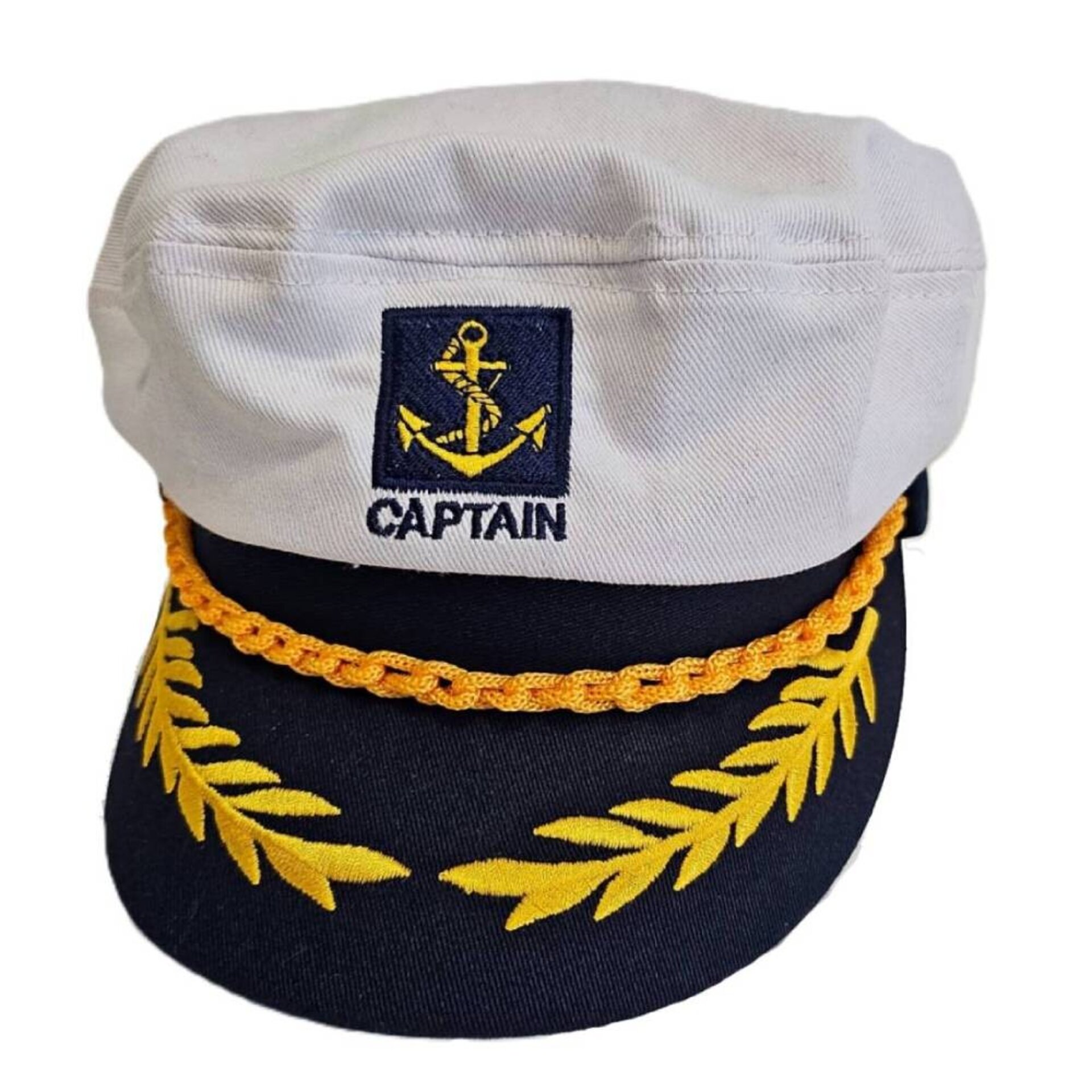 Gorra Capitán Barco Unisex | Marinero Marino Adulto Hombre Mujer Cosplay Náutico - 1