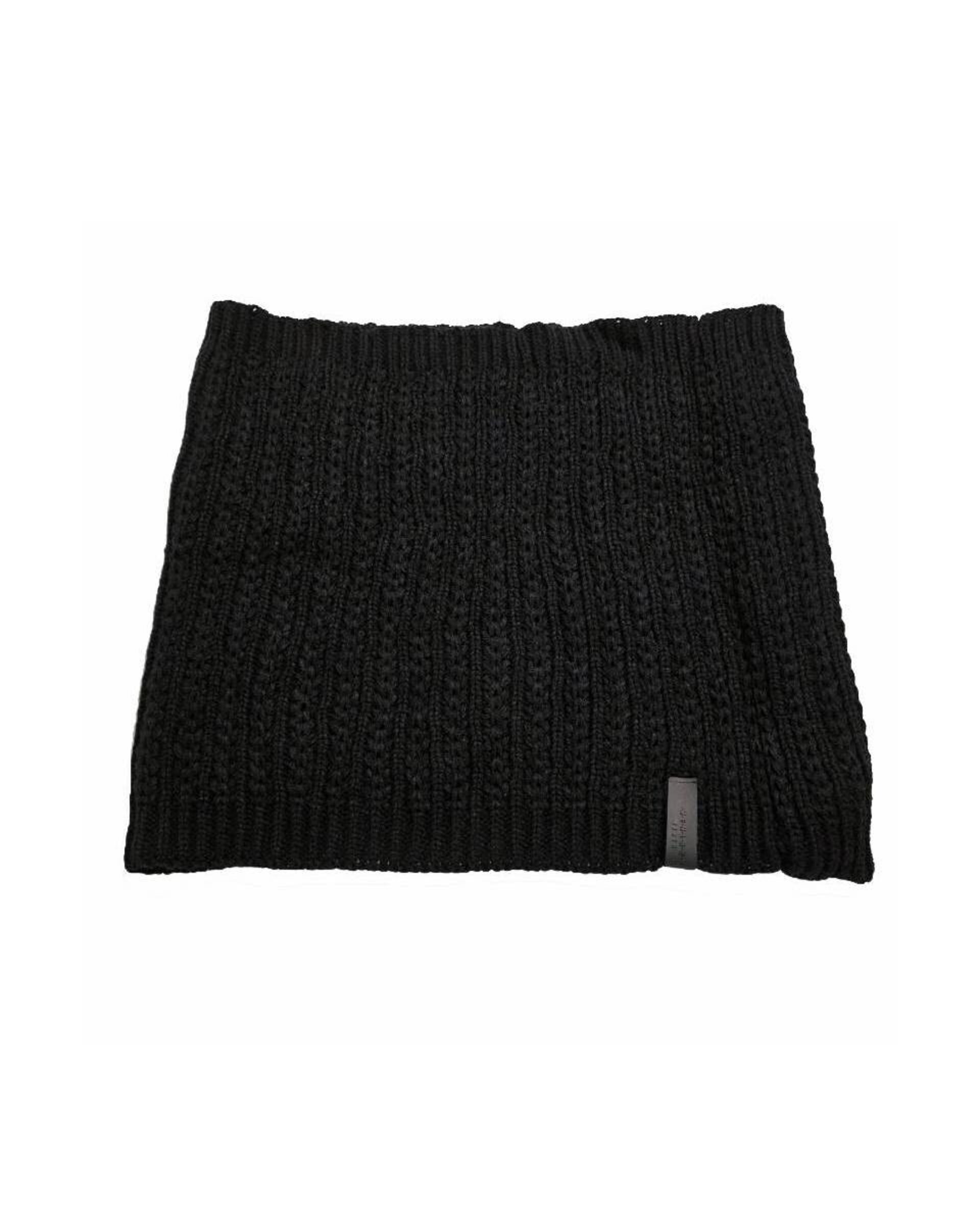 Bufanda Redonda de punto para Hombre y/o Mujer Acrílico Negro - 3