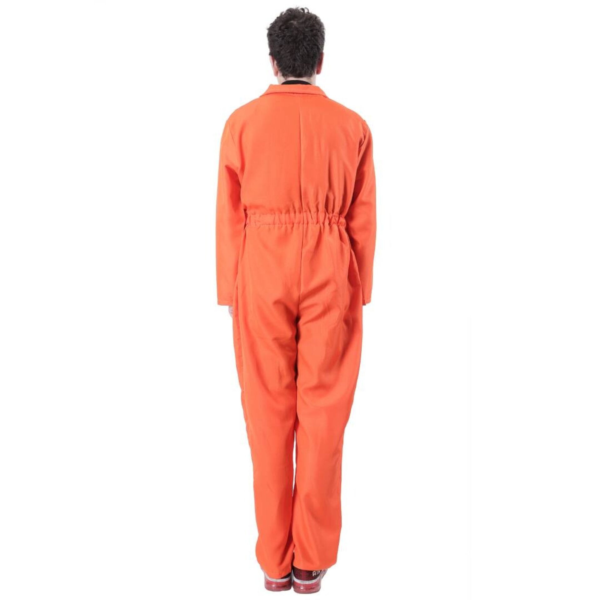 Disfraz Preso Naranja Mono Enterizo Prisionero Adulto Fiesta Halloween Carnaval - 5