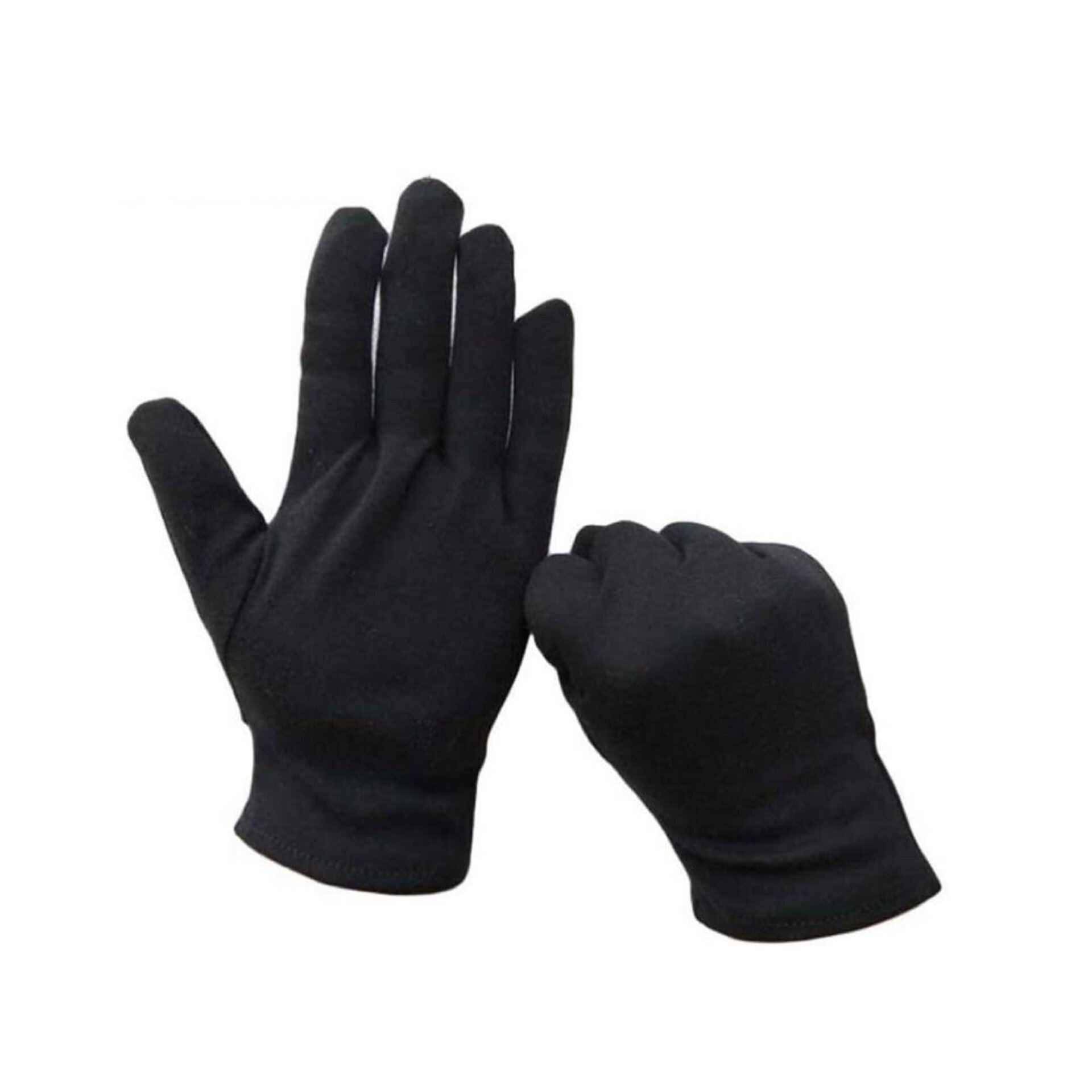 Guantes Negros Cortos Hombre Mujer Adulto Complementos Disfraces Fiestas - 3