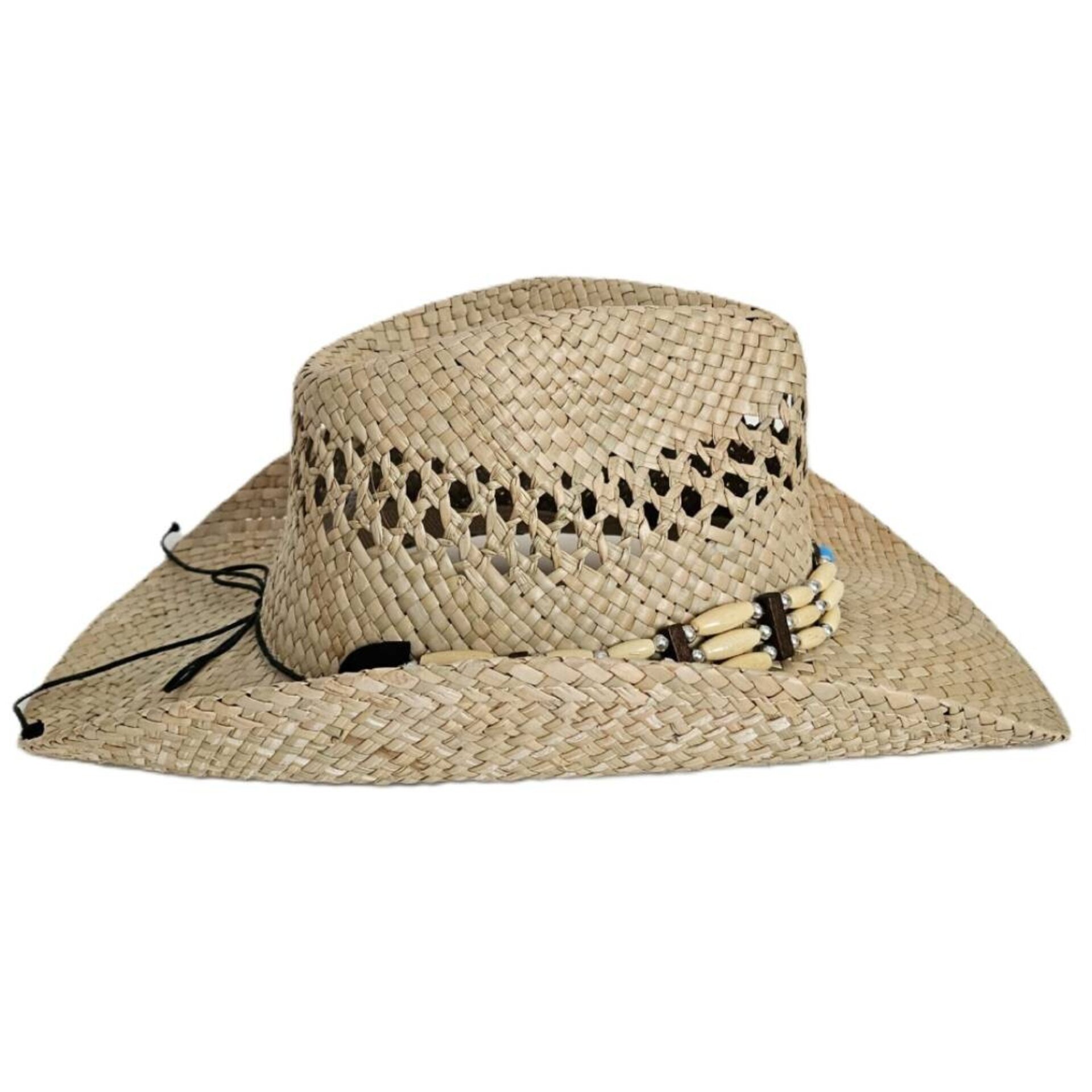 Sombrero Vaquero de Paja Artesanal Unisex | Estilo Western Bohemio Beige - 7