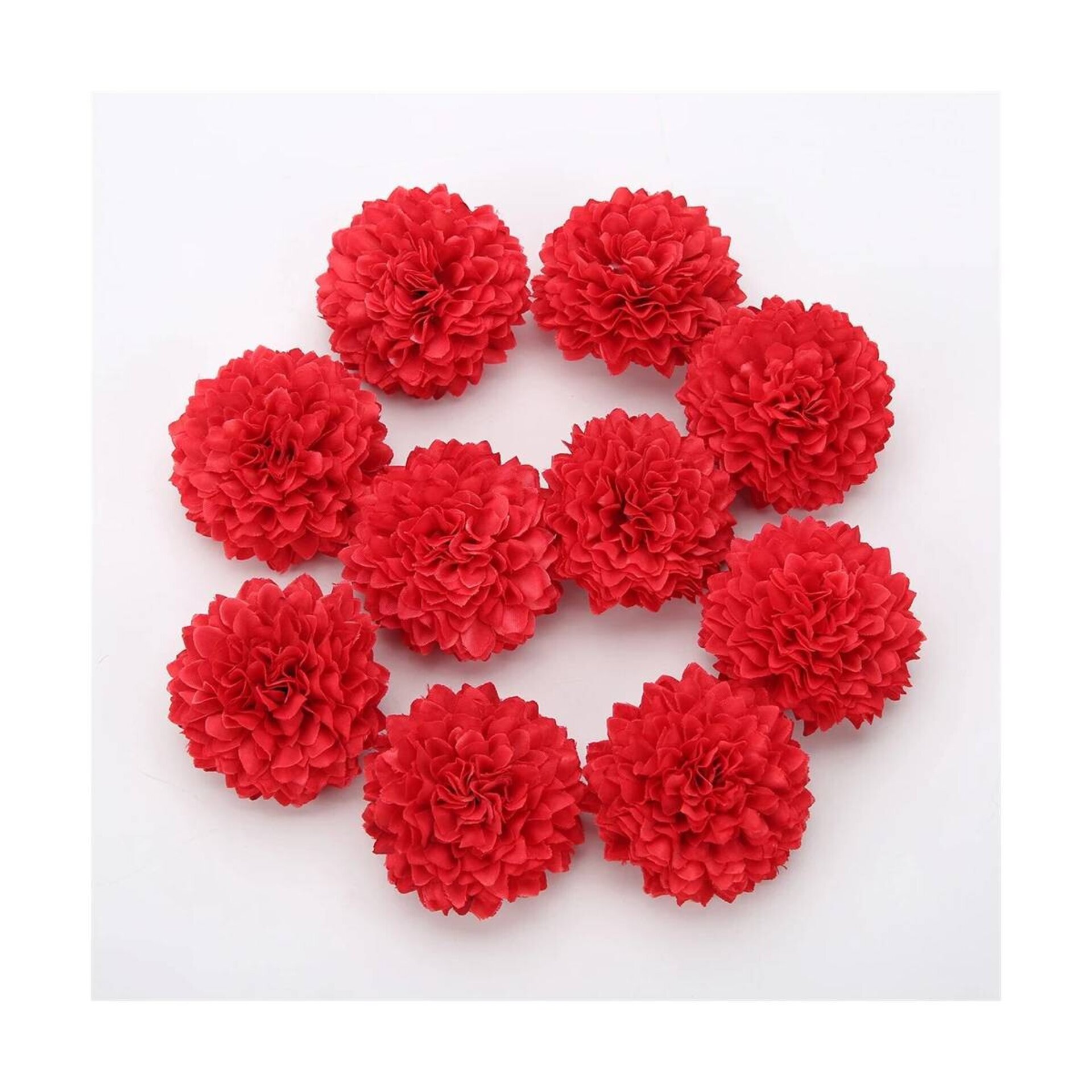 Flor Flamenca Pinza Clavel Rojo Accesorio para pelo chulapa Chulapo Bodas - 4