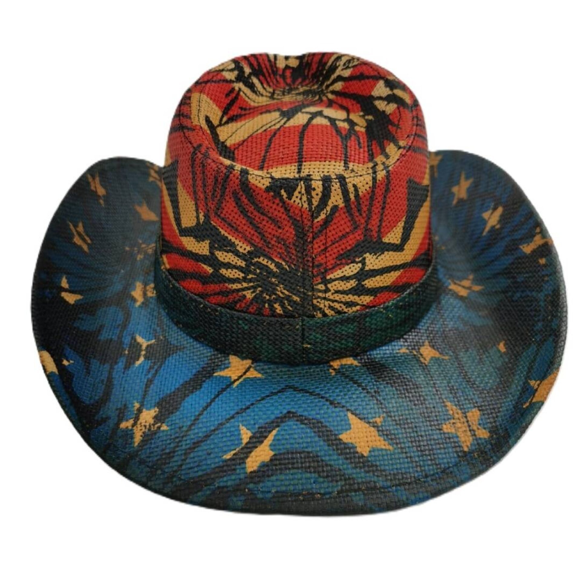 Sombrero Cowboy Estampado Unisex | Diseño Vibrante | Talla Ajustable M/L - 4