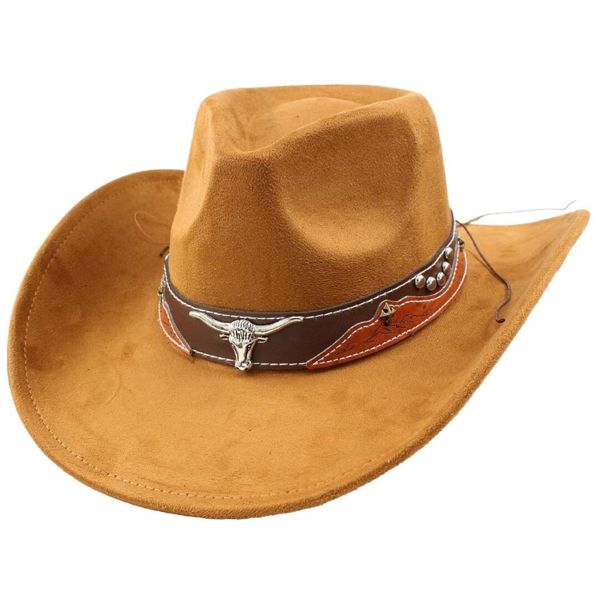 Sombrero Vaquero Western Cowboy Fieltro Marrón Country Adulto Ajustable M/L - 1