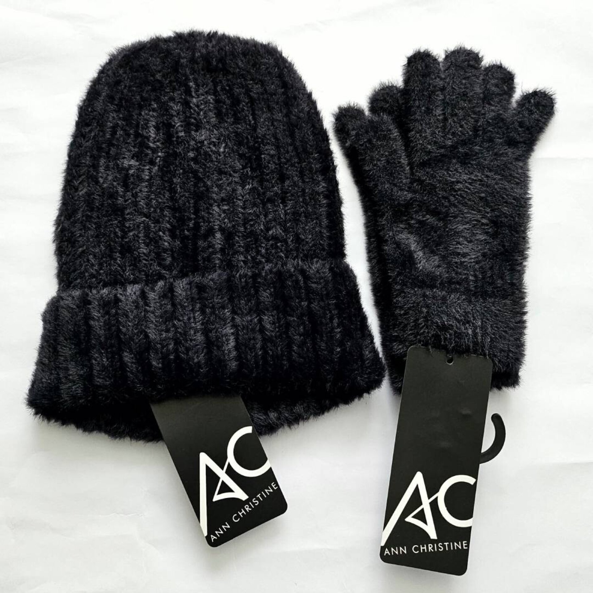 Pack Térmico Invierno Mujer | Gorro y Guantes Negros | Talla Única Ajustable - 3
