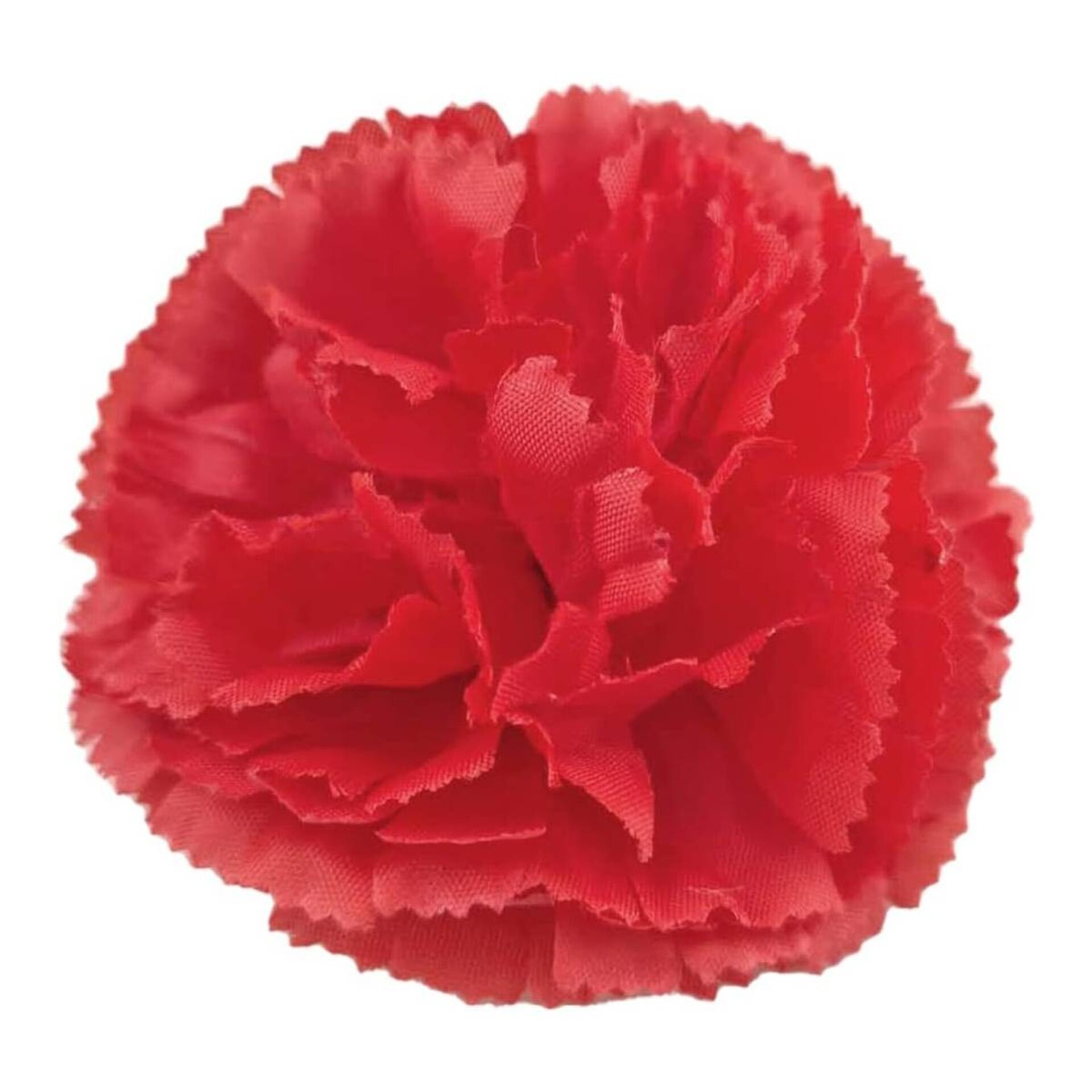 Flor Flamenca Clavel Rojo Blanco Accesorio para el pelo chulapa Chulapo y Bodas - 2