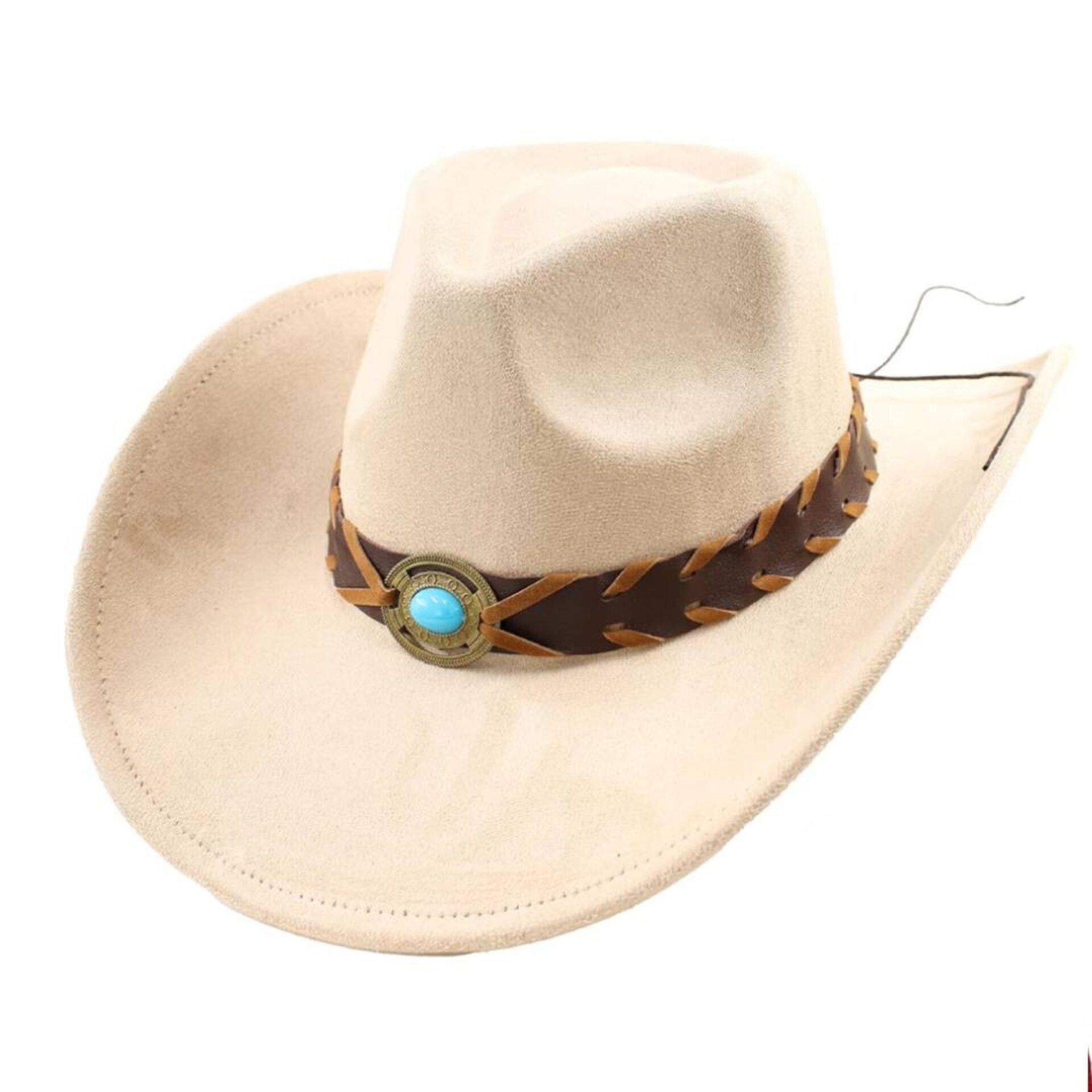 Sombrero Vaquero Cowboy Cowgirl Western Rodeo Unisex Blanco - 1