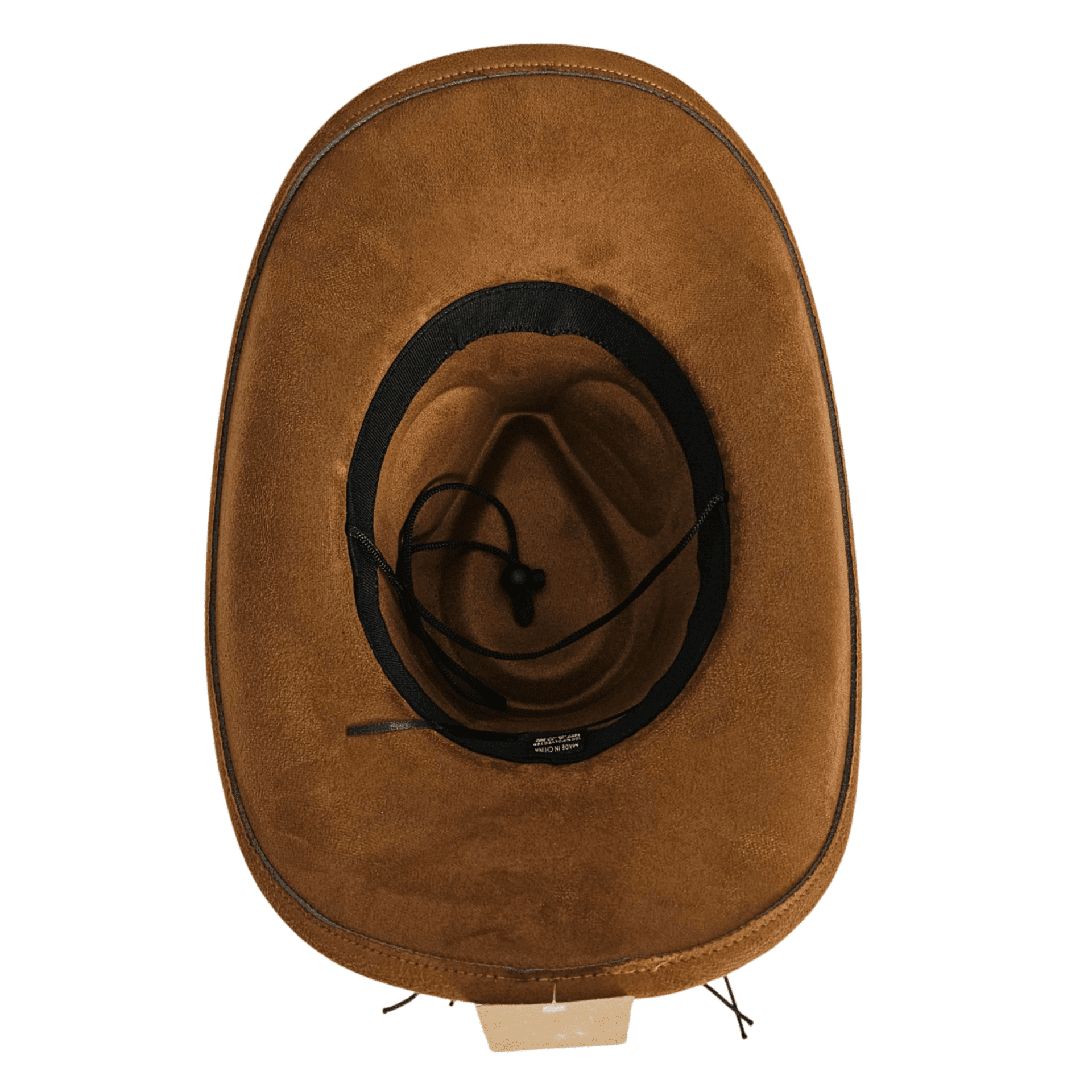 Sombrero Vaquero Estilo Western de Ala Ancha - Cowboy Marron Gamuza Sintetica - 2