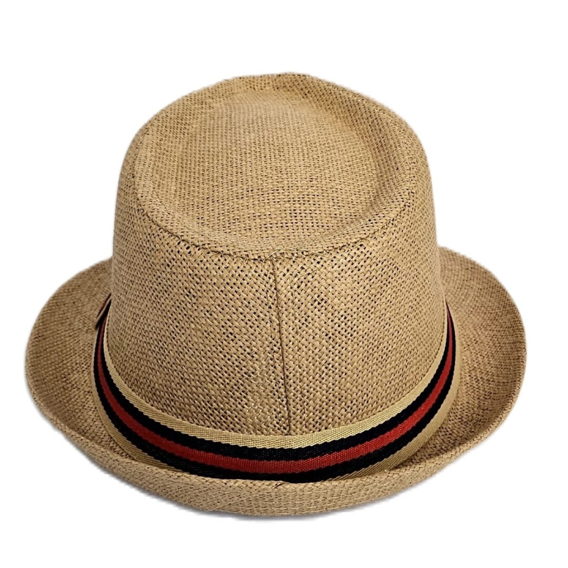 Sombrero Trilby Fedora Clásico Gorro Marrón de Paja de Papel Adulto M/L - 4