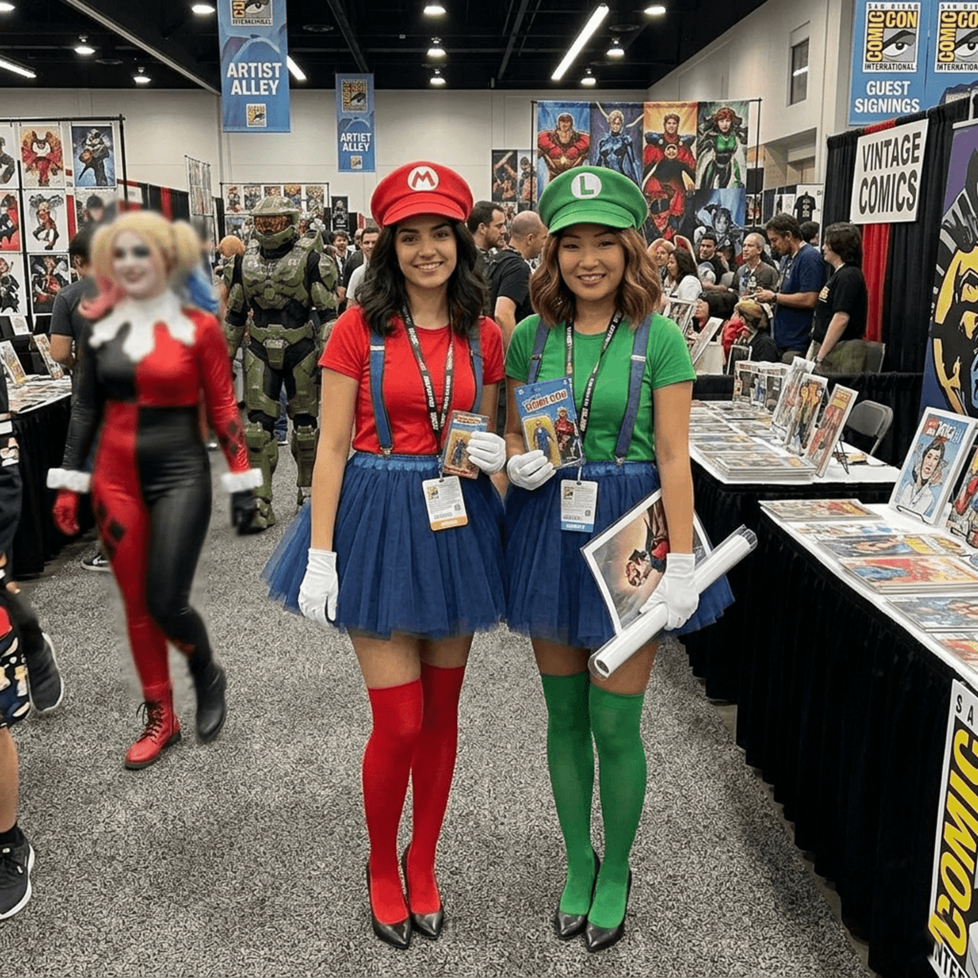 Disfraz de Fontanera para Mujer Pack Completo con Tutú, Gorra y Medias - Sexy - 6