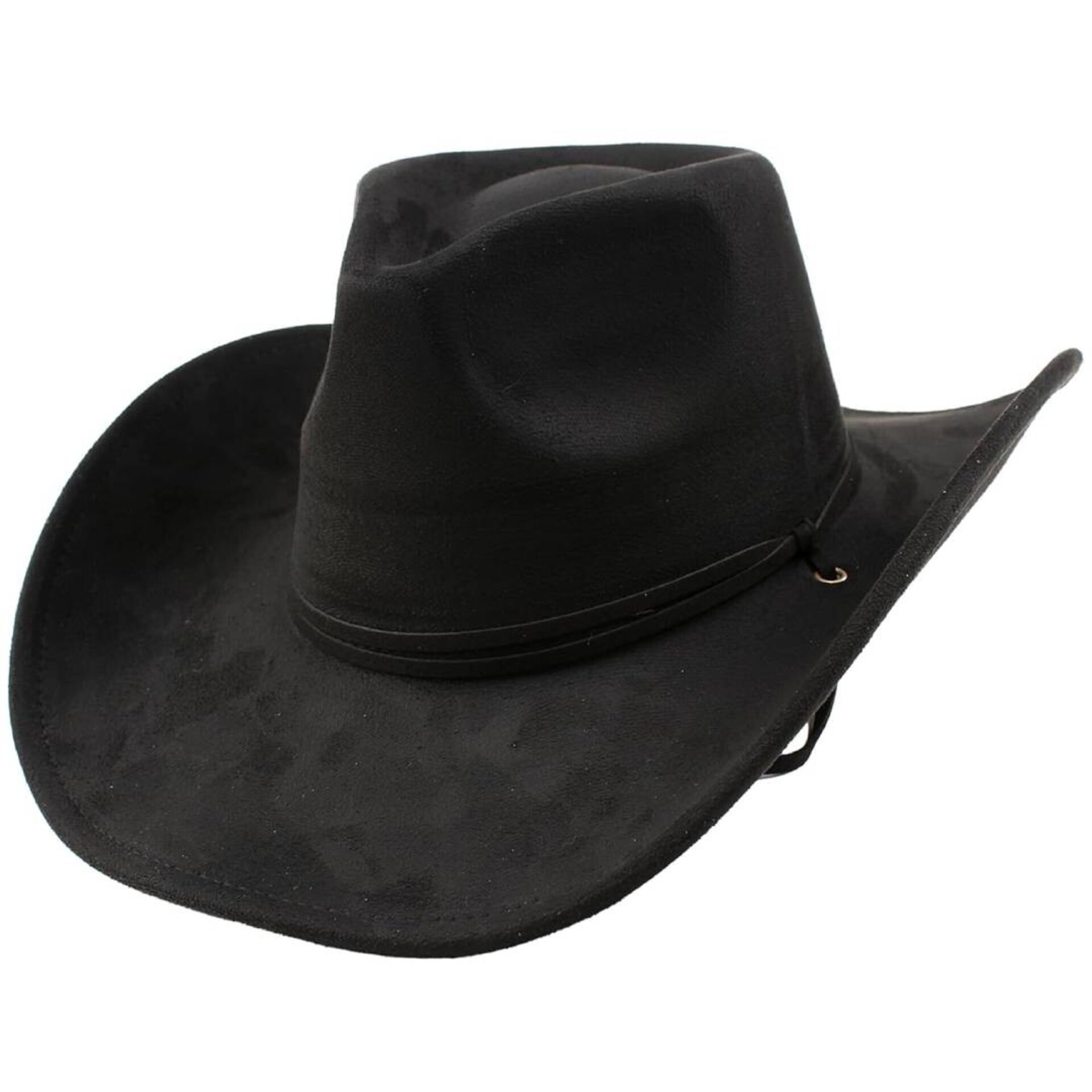Sombrero Cowboy Western Original Rodeo Baile Vaquero Country Negro Liso - 1