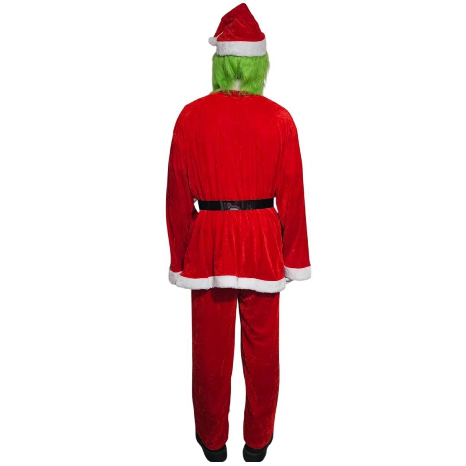 Disfraz El Grinch Monstruo Verde de Navidad Traje Papa Noel Hombre Adulto - 7