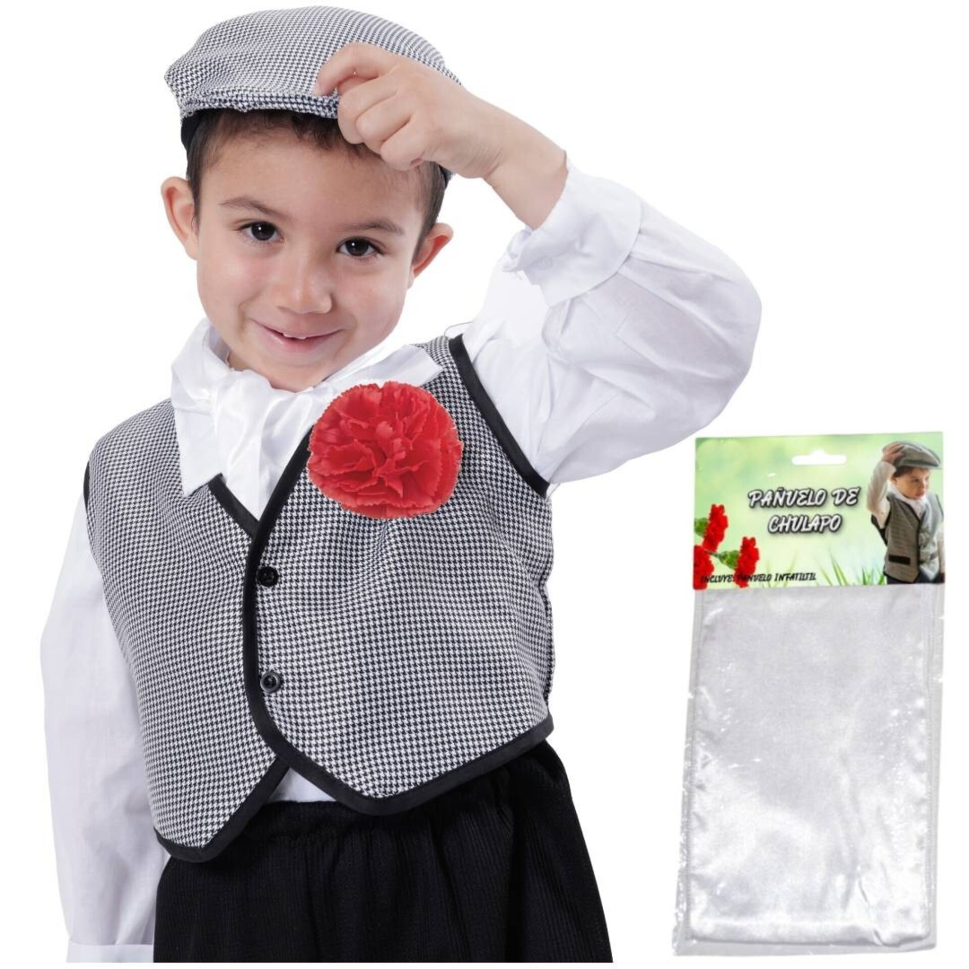 Lote 12 Pañuelos Blancos Chulapo San Isidro Niños y Adultos Disfraz Madrileño - 2