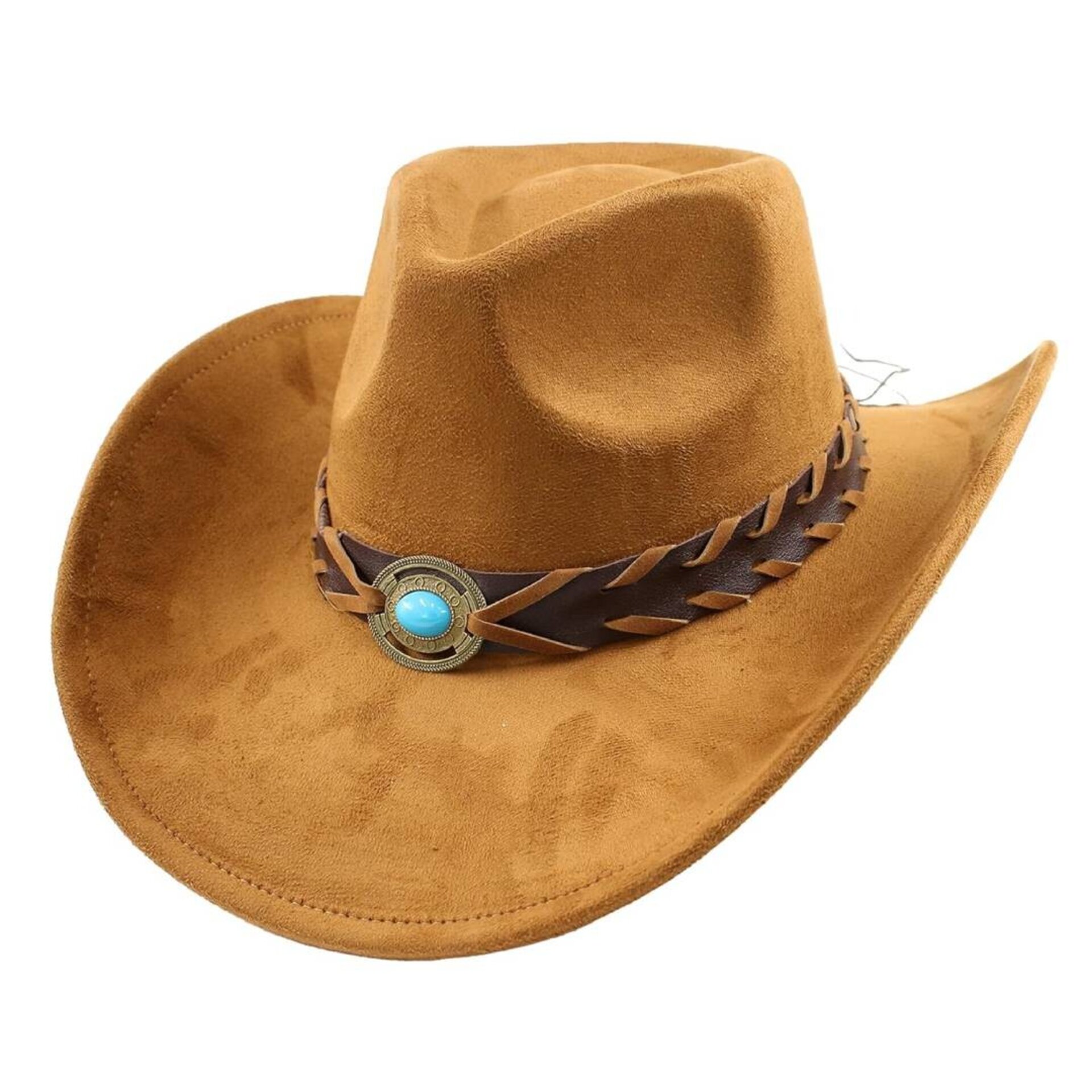 Sombrero Vaquero Cowboy Cowgirl Western Rodeo Unisex para adulto Beige - 1